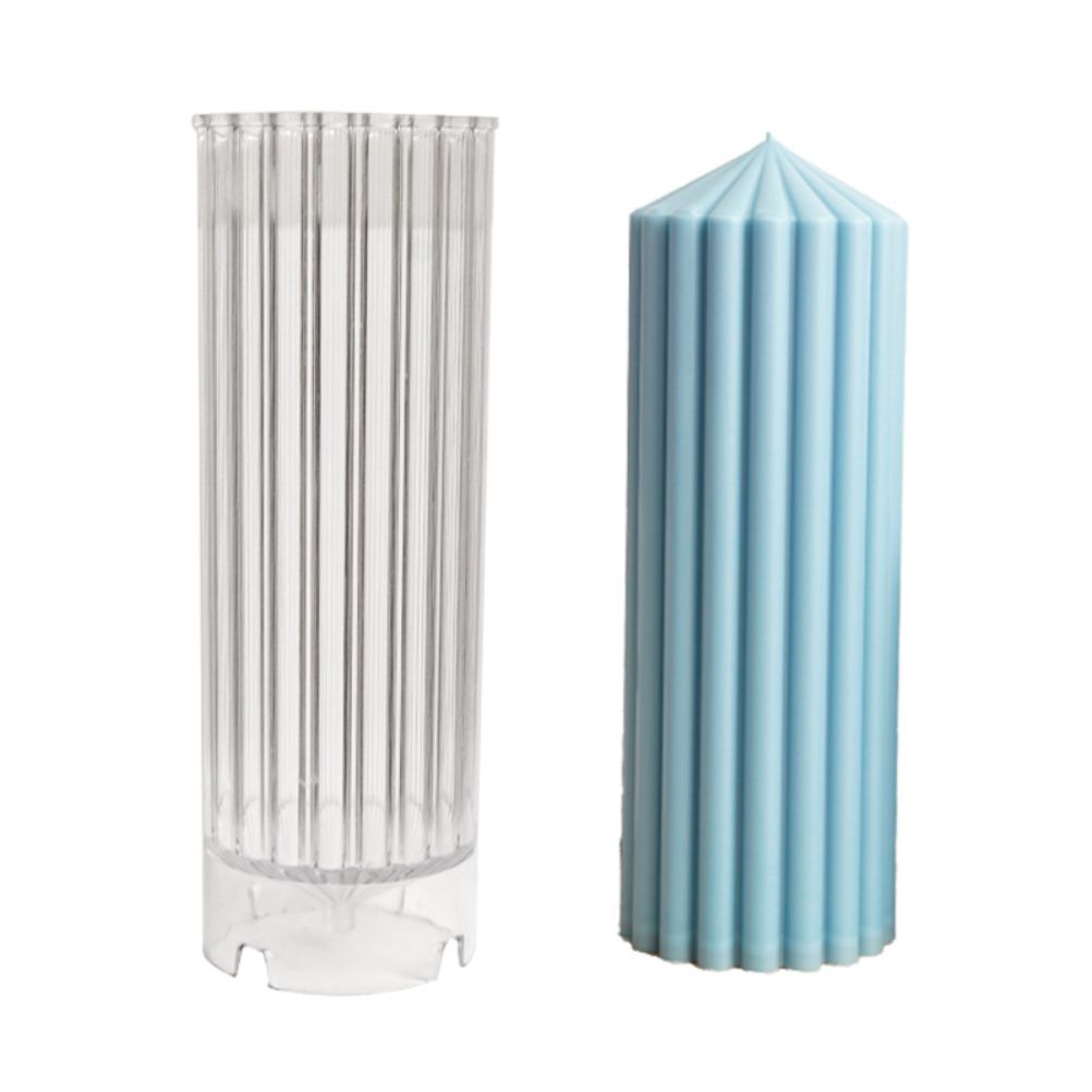 Coarse Rack Tip Scented Candle Mold Geometric Shape Plastic Candle Making Molds for Making Paraffin Wax and Carnauba Wax - Image 1