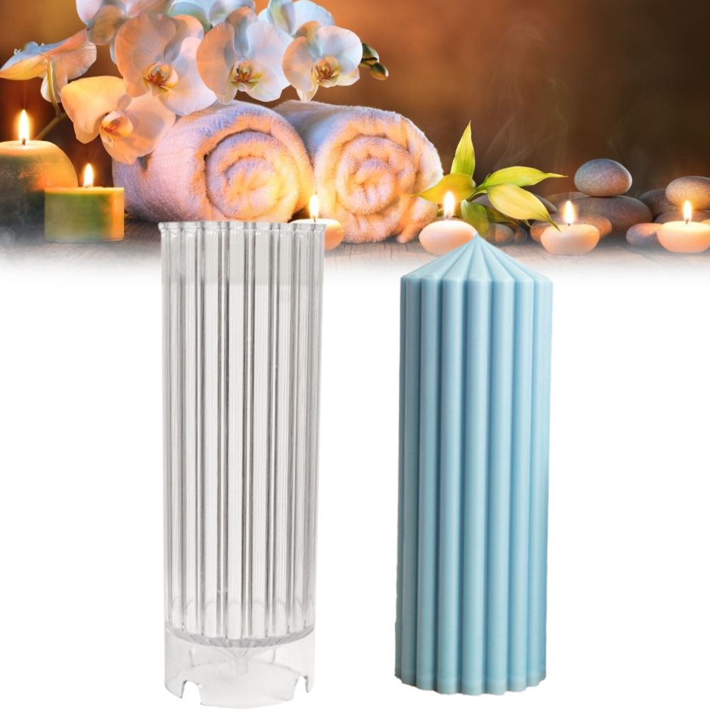 Coarse Rack Tip Scented Candle Mold Geometric Shape Plastic Candle Making Molds for Making Paraffin Wax and Carnauba Wax - Image 2
