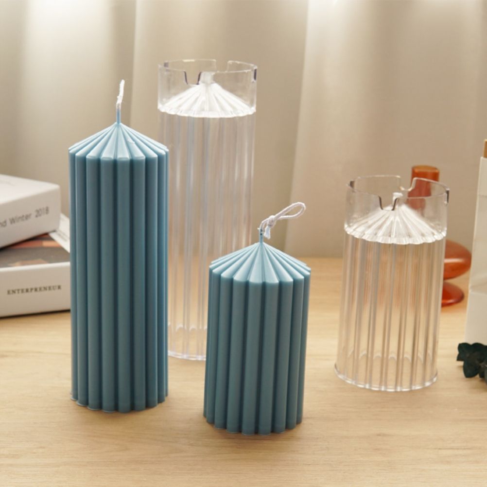 Coarse Rack Tip Scented Candle Mold Geometric Shape Plastic Candle Making Molds for Making Paraffin Wax and Carnauba Wax - Image 7