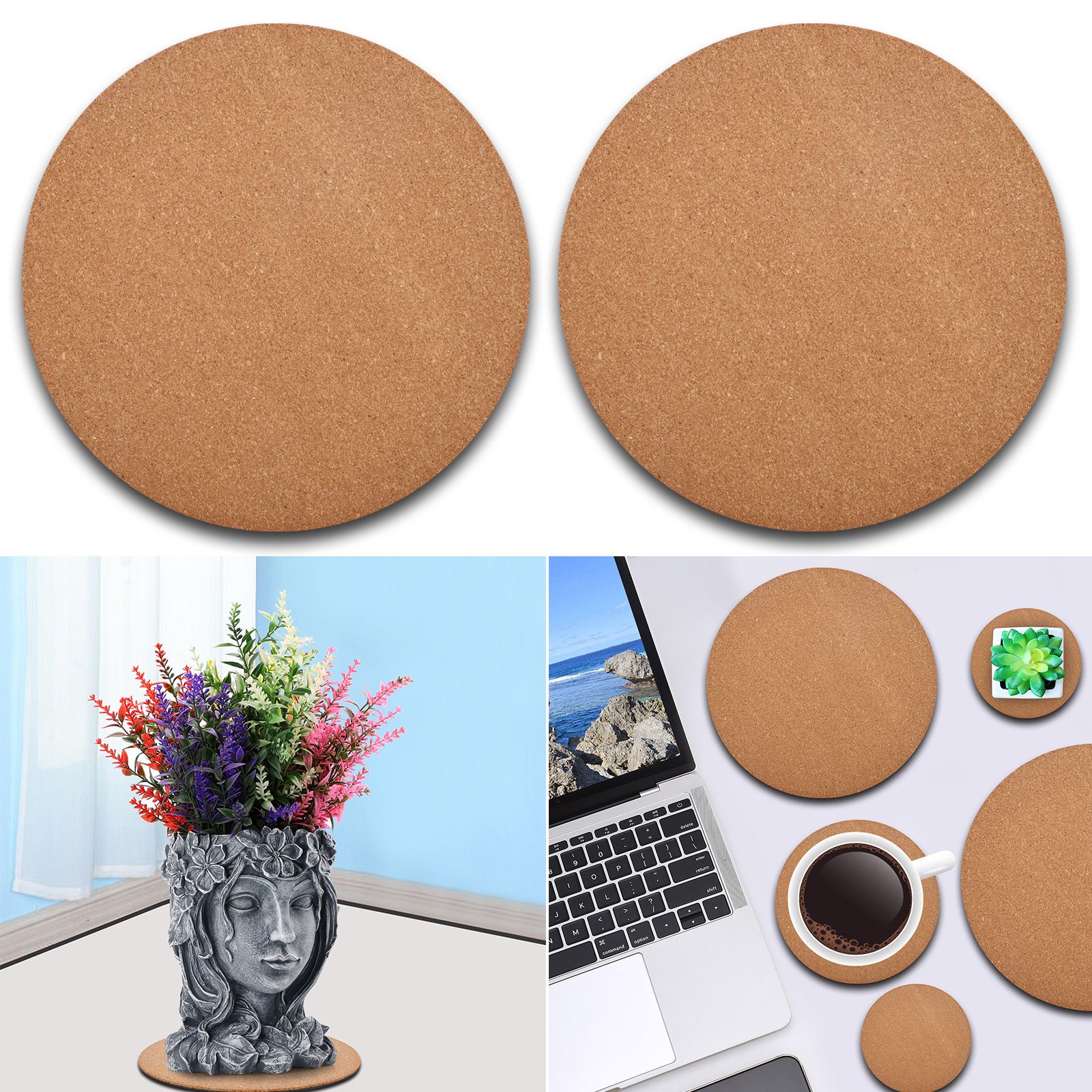 Eco Friendly Plastic Sheet Cork Flowerpot Pad Cork Plastic Sheet Plastic Cork Pad - Image 4