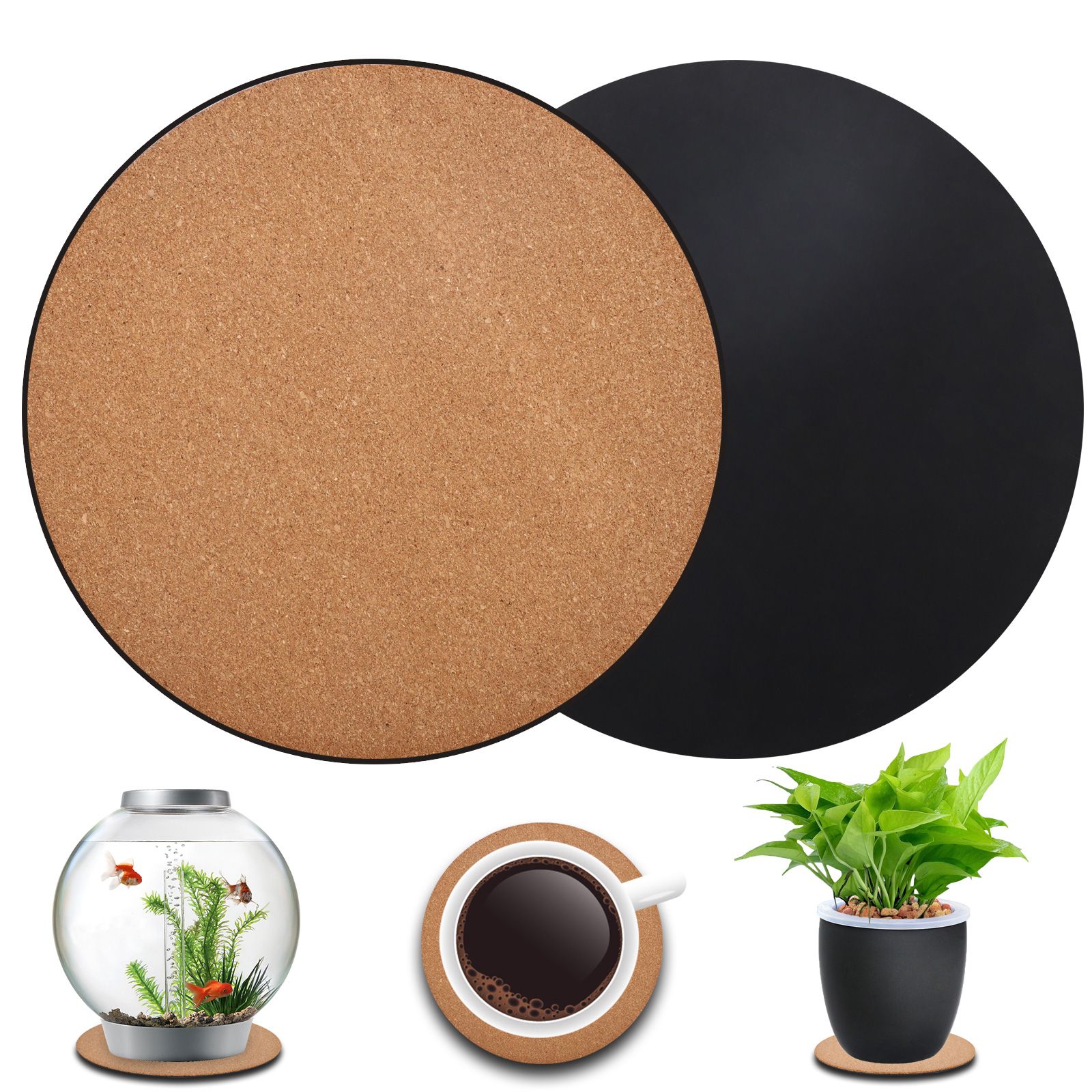 Eco Friendly Plastic Sheet Cork Flowerpot Pad Cork Plastic Sheet Plastic Cork Pad - Image 5