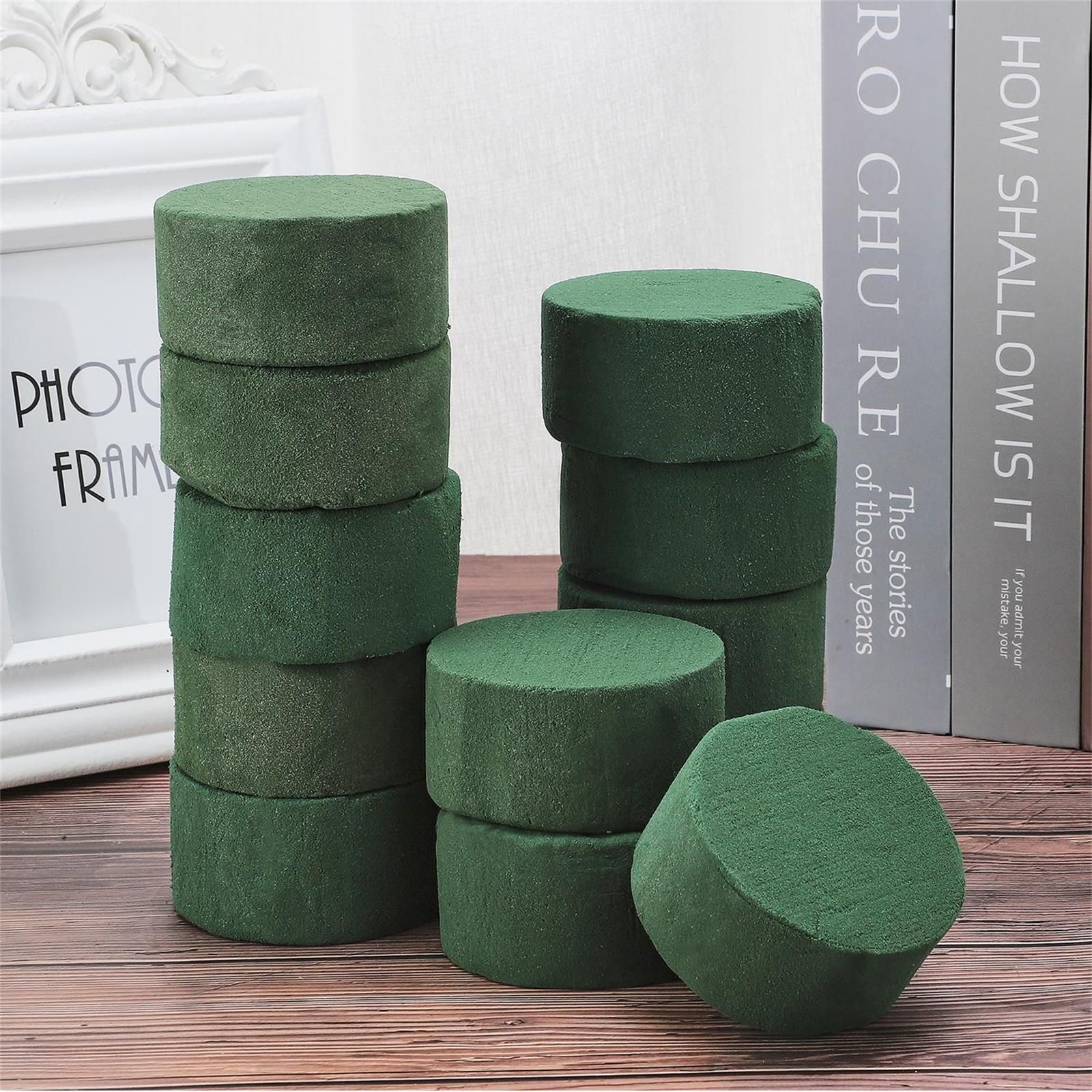 12pcs Floral Foam Round Dried Flower Foam Blocks Handmade Flower Arrangement Materials - Image 4