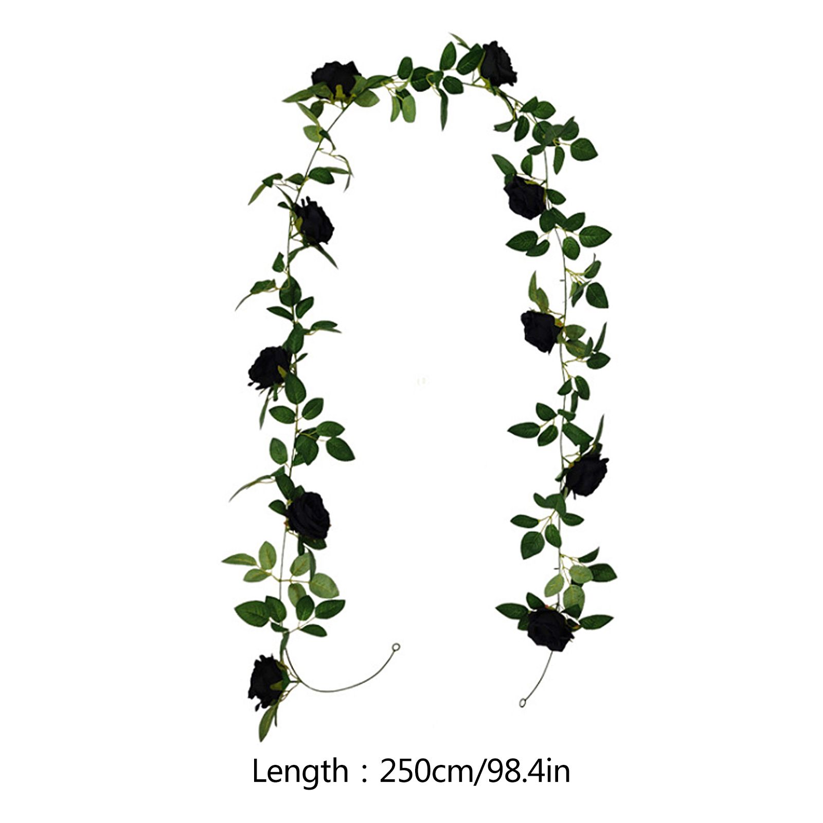 Artificial Rattan Halloween Black Decoration Interior Home Hanging Decoration Rose Rattan Artificial Money Leaf - Image 8
