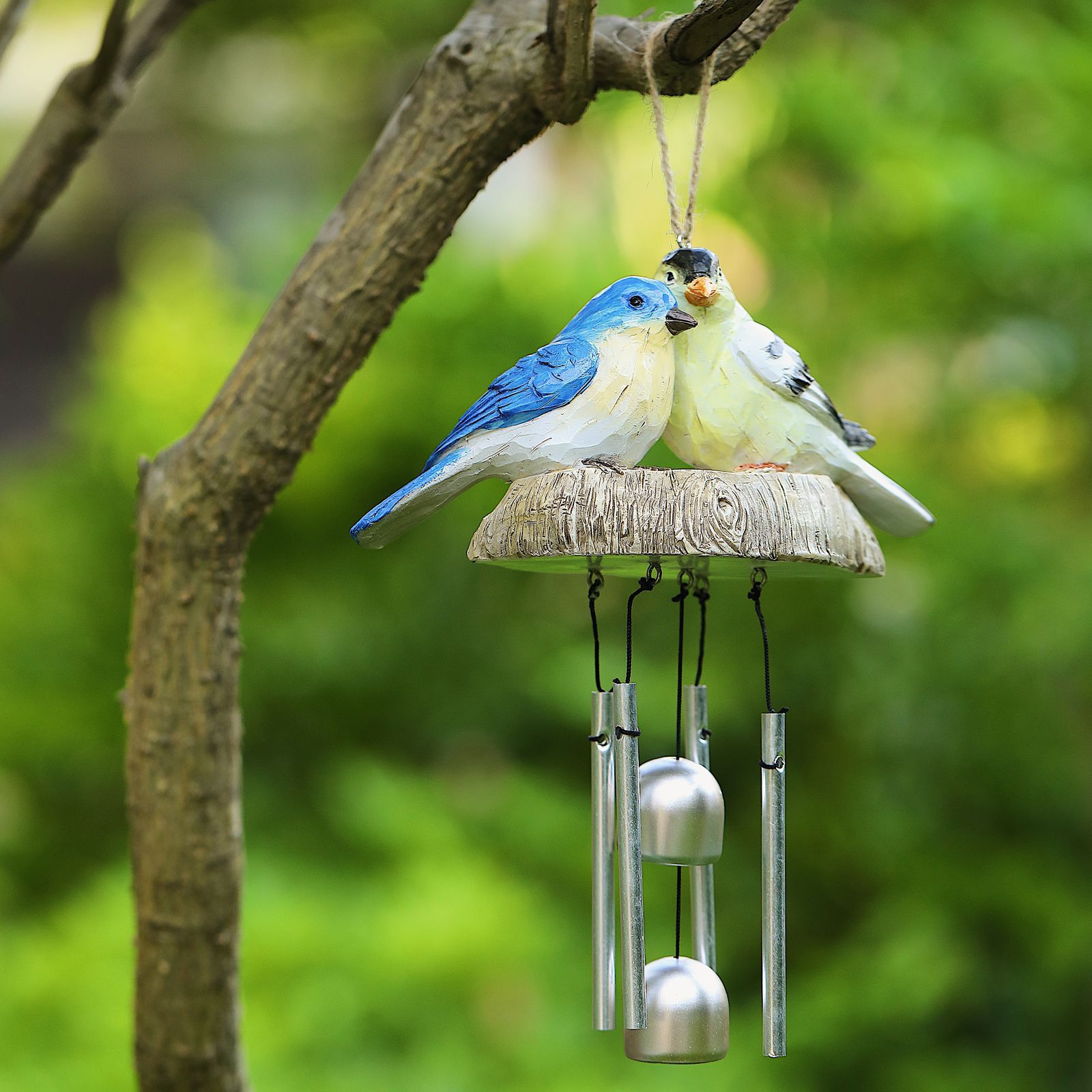 Rustic Bird Wind Chimes Outdoor Hanging Wind Chime Home Patio Decoration - Image 4