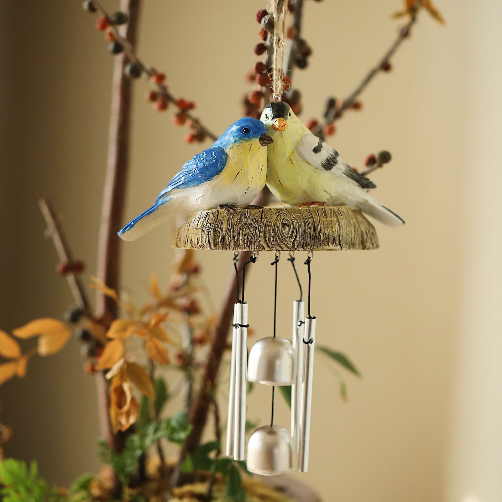 Rustic Bird Wind Chimes Outdoor Hanging Wind Chime Home Patio Decoration - Image 5