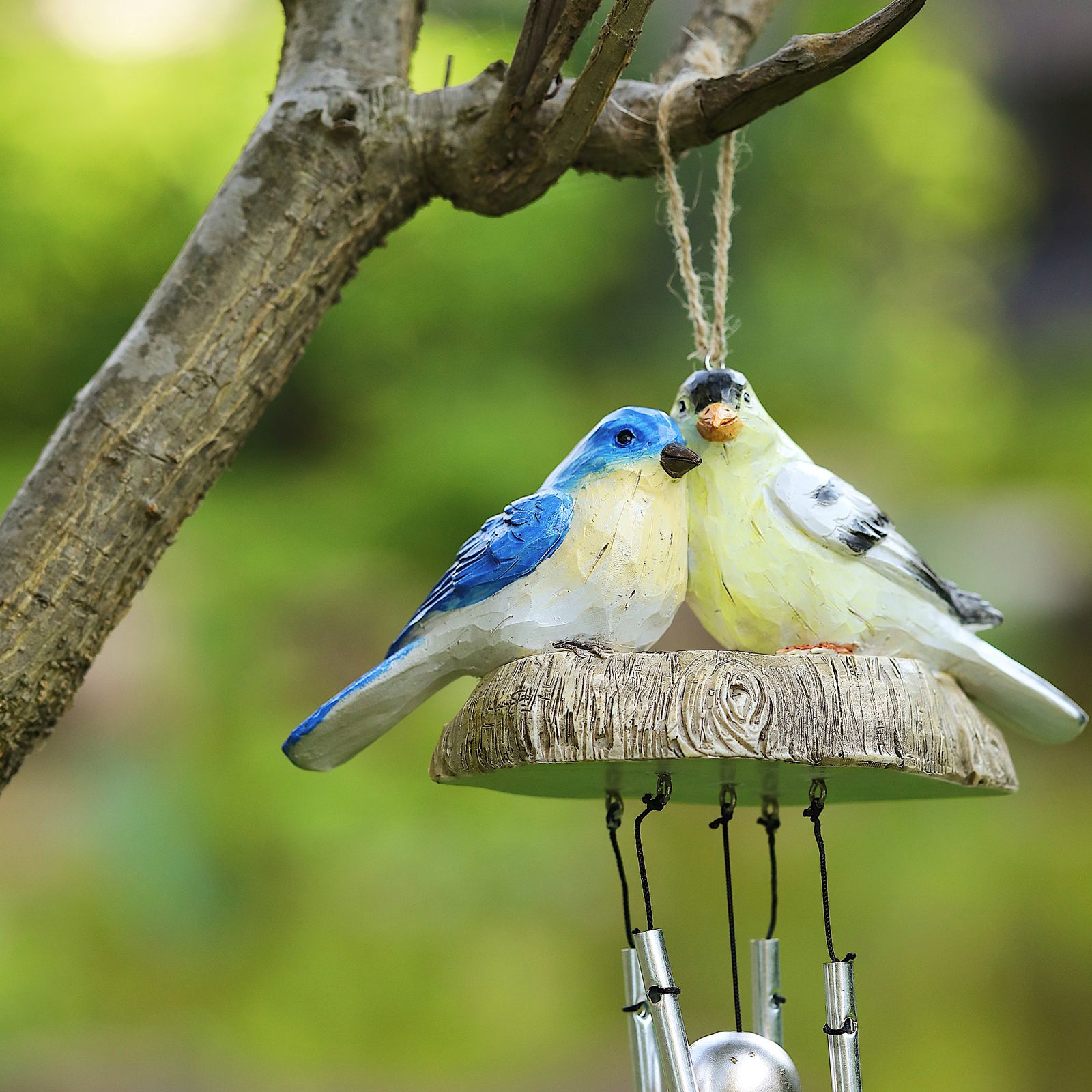 Rustic Bird Wind Chimes Outdoor Hanging Wind Chime Home Patio Decoration - Image 7