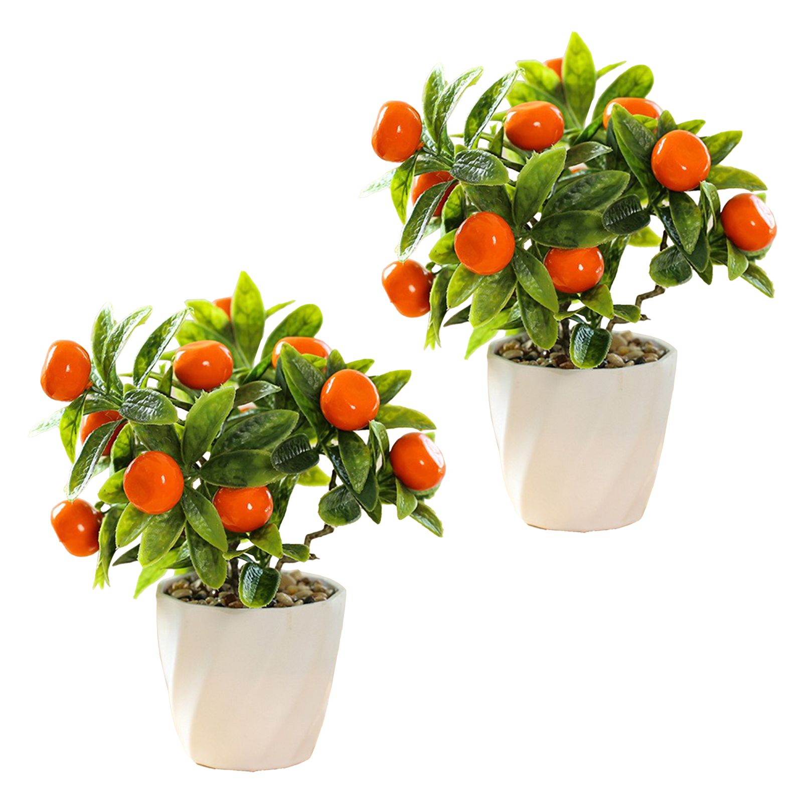 Artificial Fruit Tree Potted Small Potted Simulation Planting Pot Ornament Decoration - Image 1