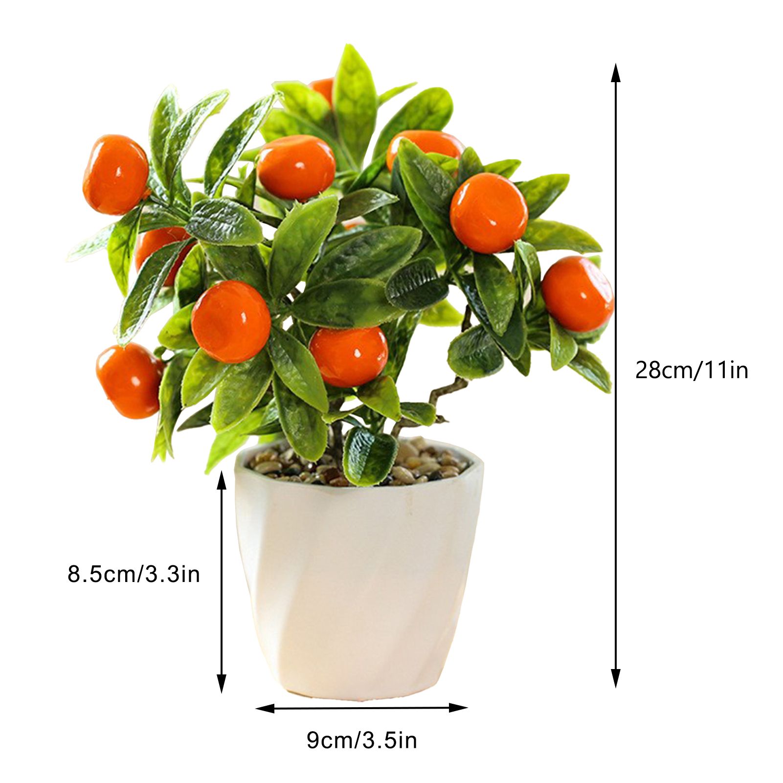Artificial Fruit Tree Potted Small Potted Simulation Planting Pot Ornament Decoration - Image 2