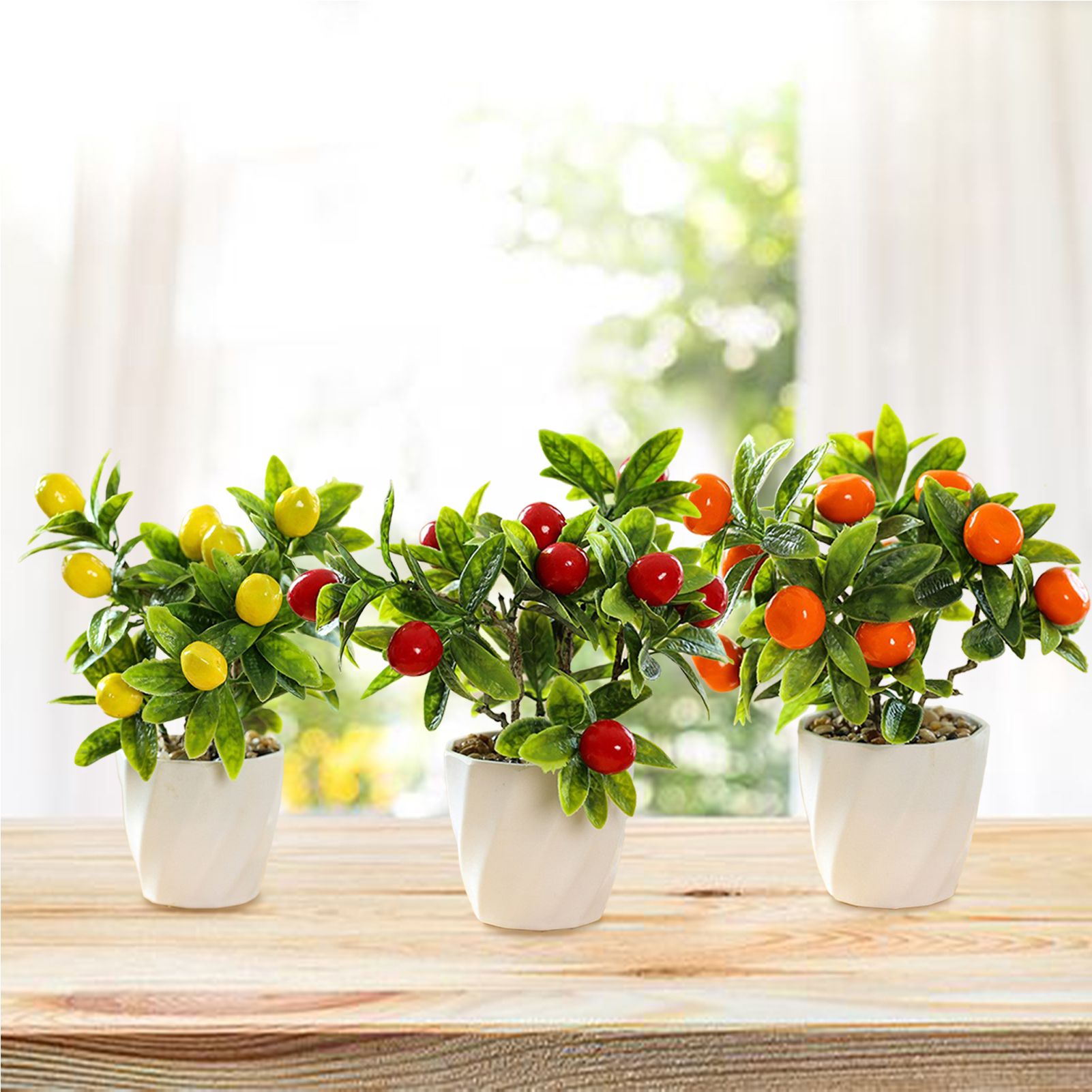 Artificial Fruit Tree Potted Small Potted Simulation Planting Pot Ornament Decoration - Image 7