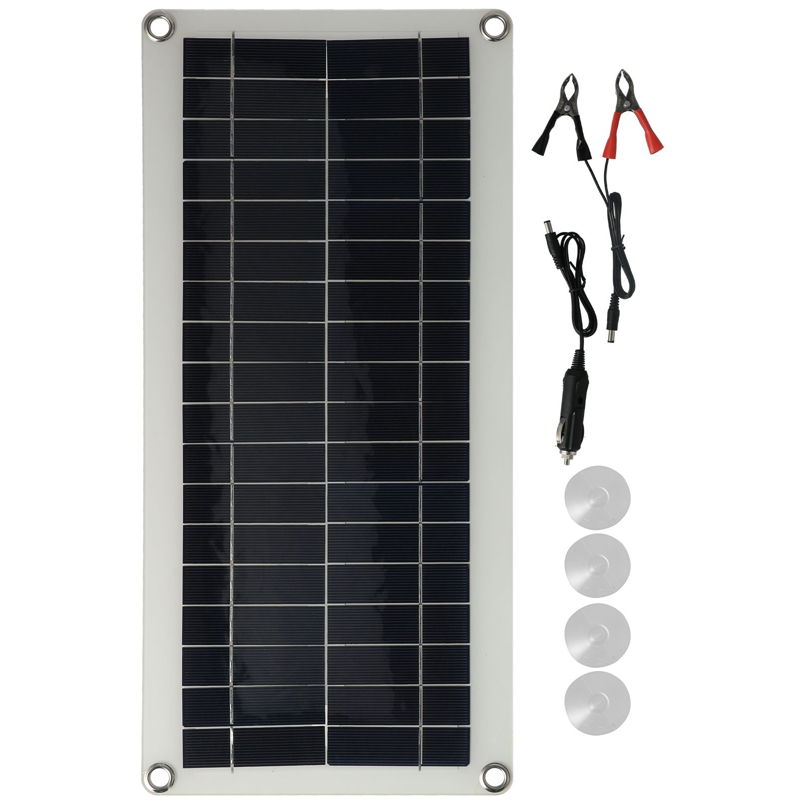 20W Flexible Polycrystalline Solar Panel Controller Dual USB Solar Charger for Car RV Marine Boat - Image 1