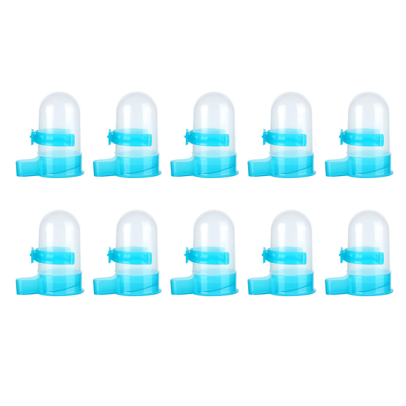 10Pcs Plastic Automatic Bird Food Feeder Hanging Bird Water Dispenser for Parrots Hamster - Image 1