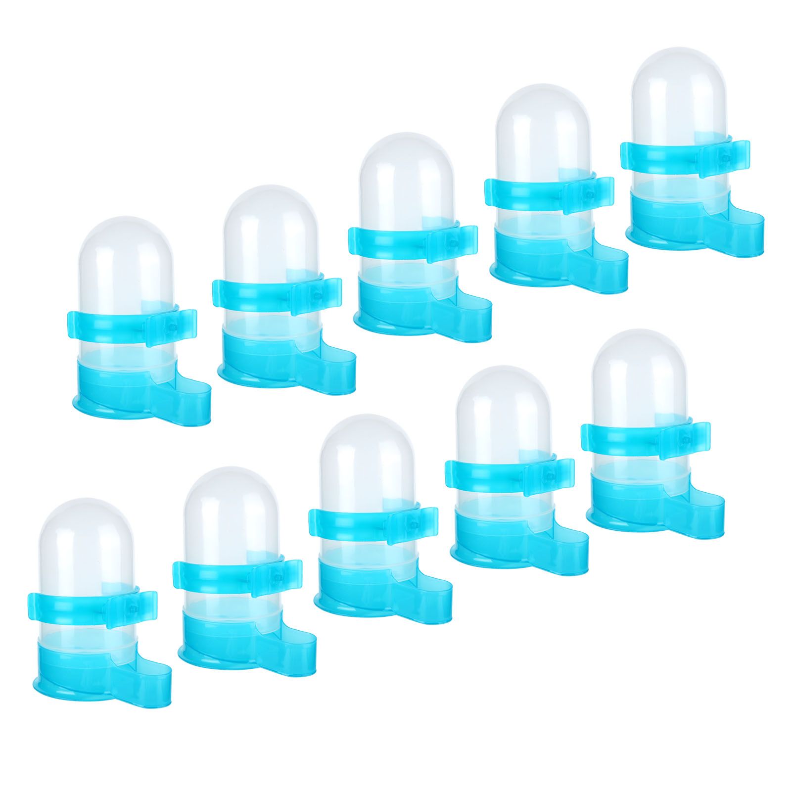 10Pcs Plastic Automatic Bird Food Feeder Hanging Bird Water Dispenser for Parrots Hamster - Image 2