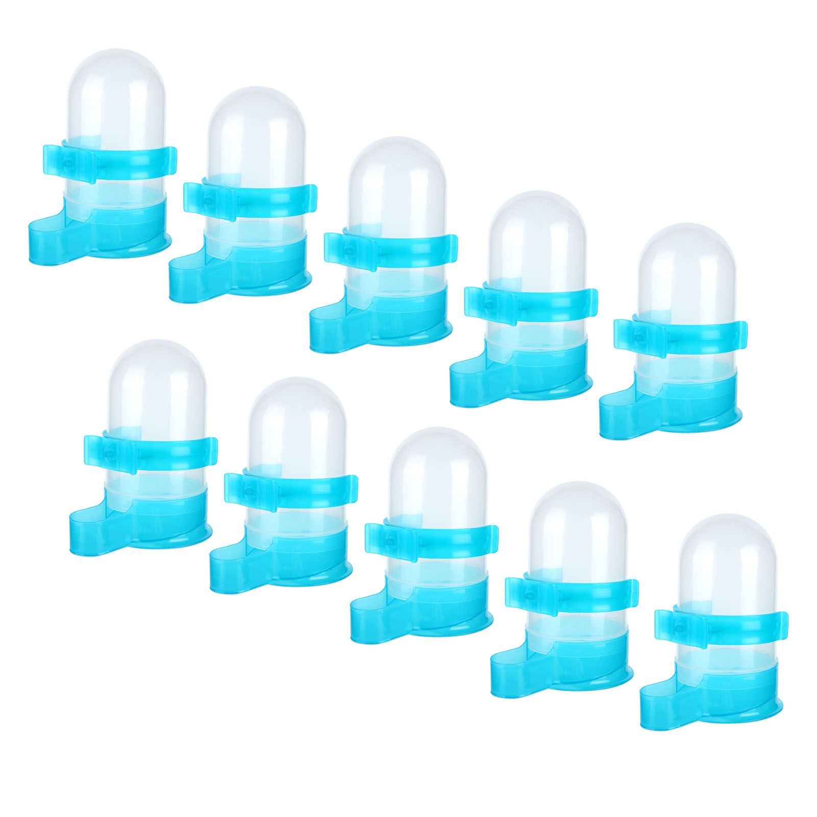 10Pcs Plastic Automatic Bird Food Feeder Hanging Bird Water Dispenser for Parrots Hamster - Image 3