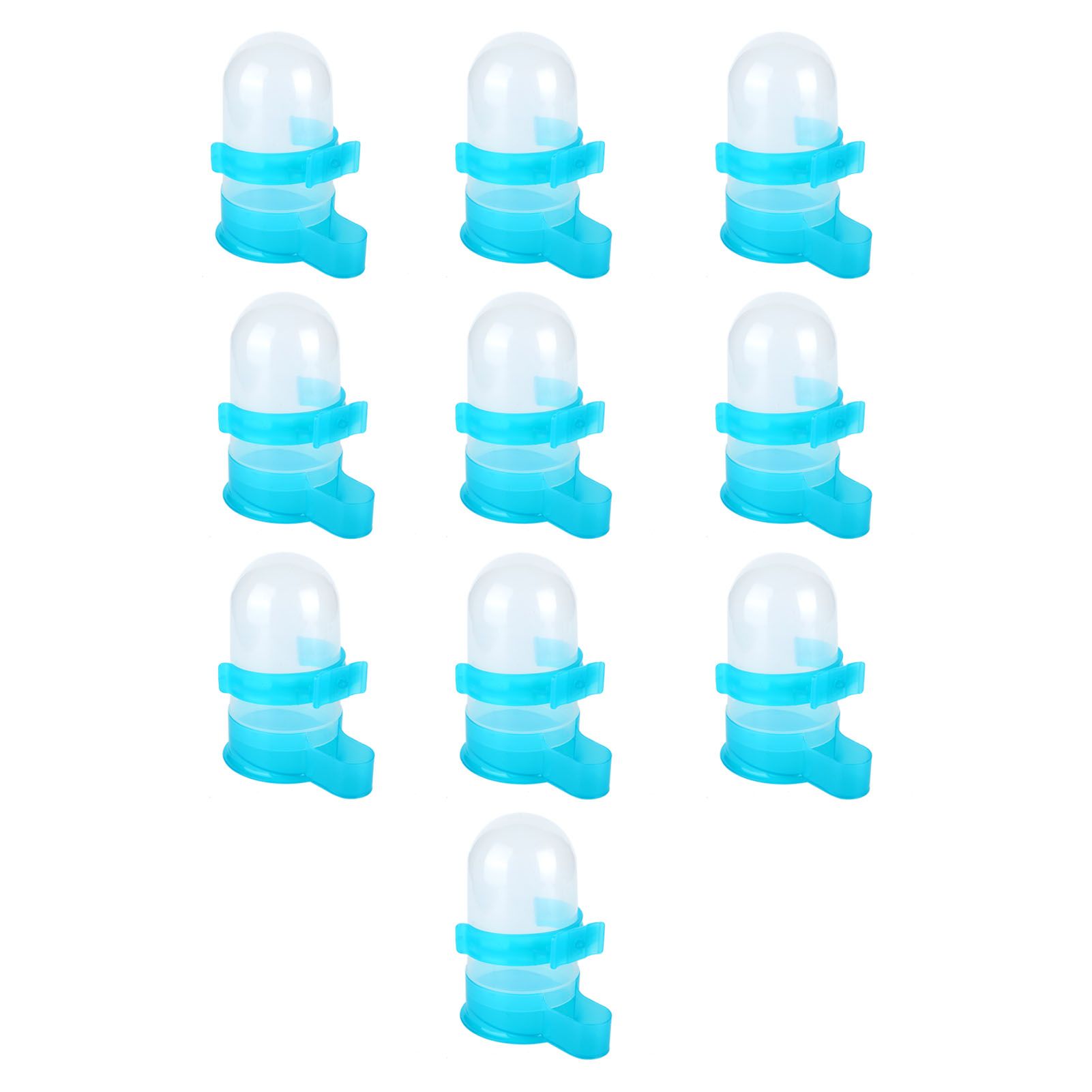 10Pcs Plastic Automatic Bird Food Feeder Hanging Bird Water Dispenser for Parrots Hamster - Image 5