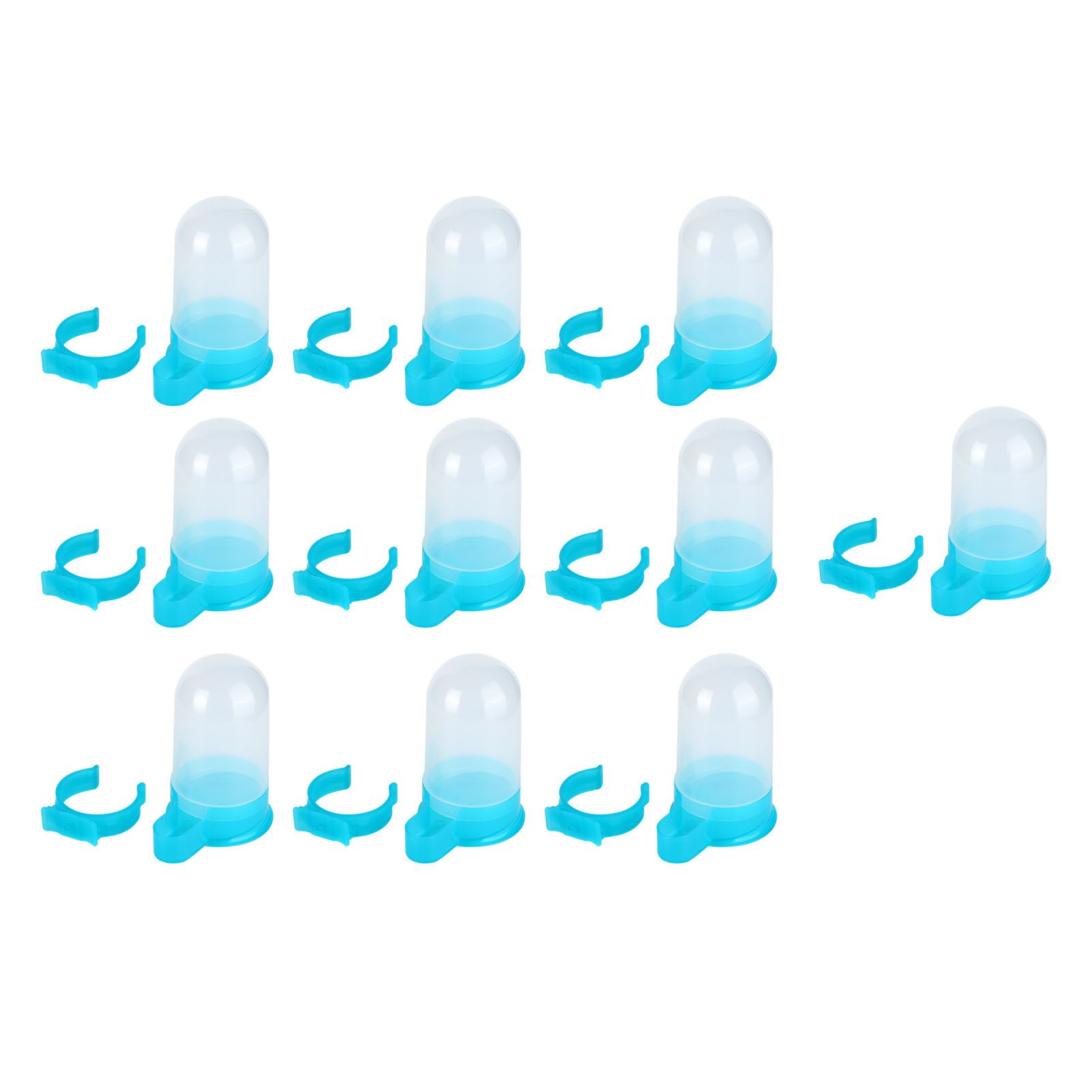10Pcs Plastic Automatic Bird Food Feeder Hanging Bird Water Dispenser for Parrots Hamster - Image 6