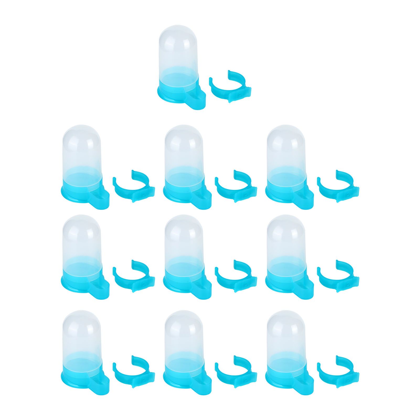 10Pcs Plastic Automatic Bird Food Feeder Hanging Bird Water Dispenser for Parrots Hamster - Image 7