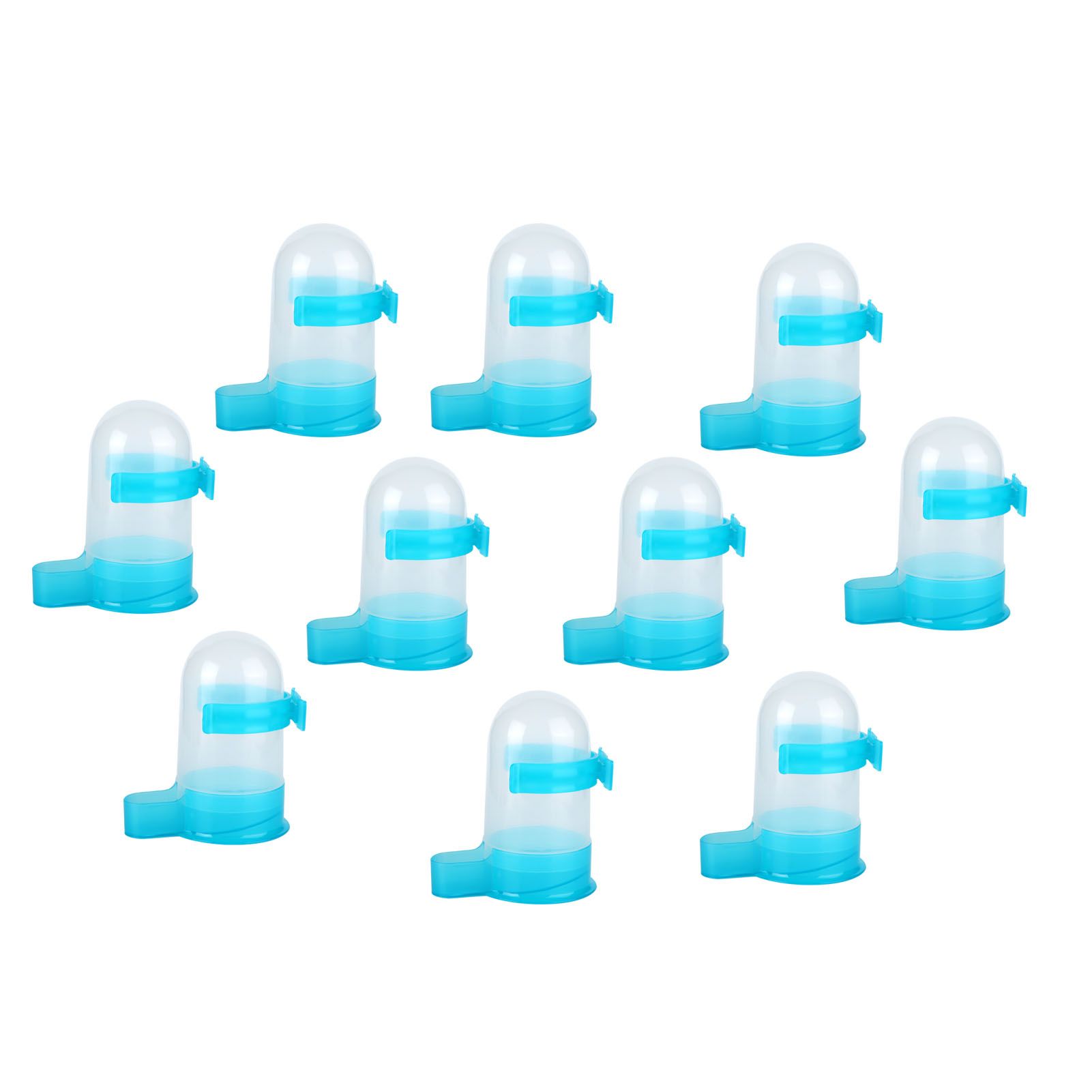10Pcs Plastic Automatic Bird Food Feeder Hanging Bird Water Dispenser for Parrots Hamster - Image 8
