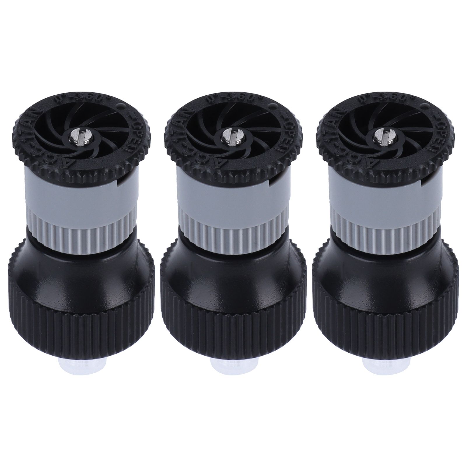 3pcs 360° Rotating Buried Spray Nozzle G1/2 Female Thread Adjustable Watering Sprinkler for Lawn Yard Garden Planter - Image 2