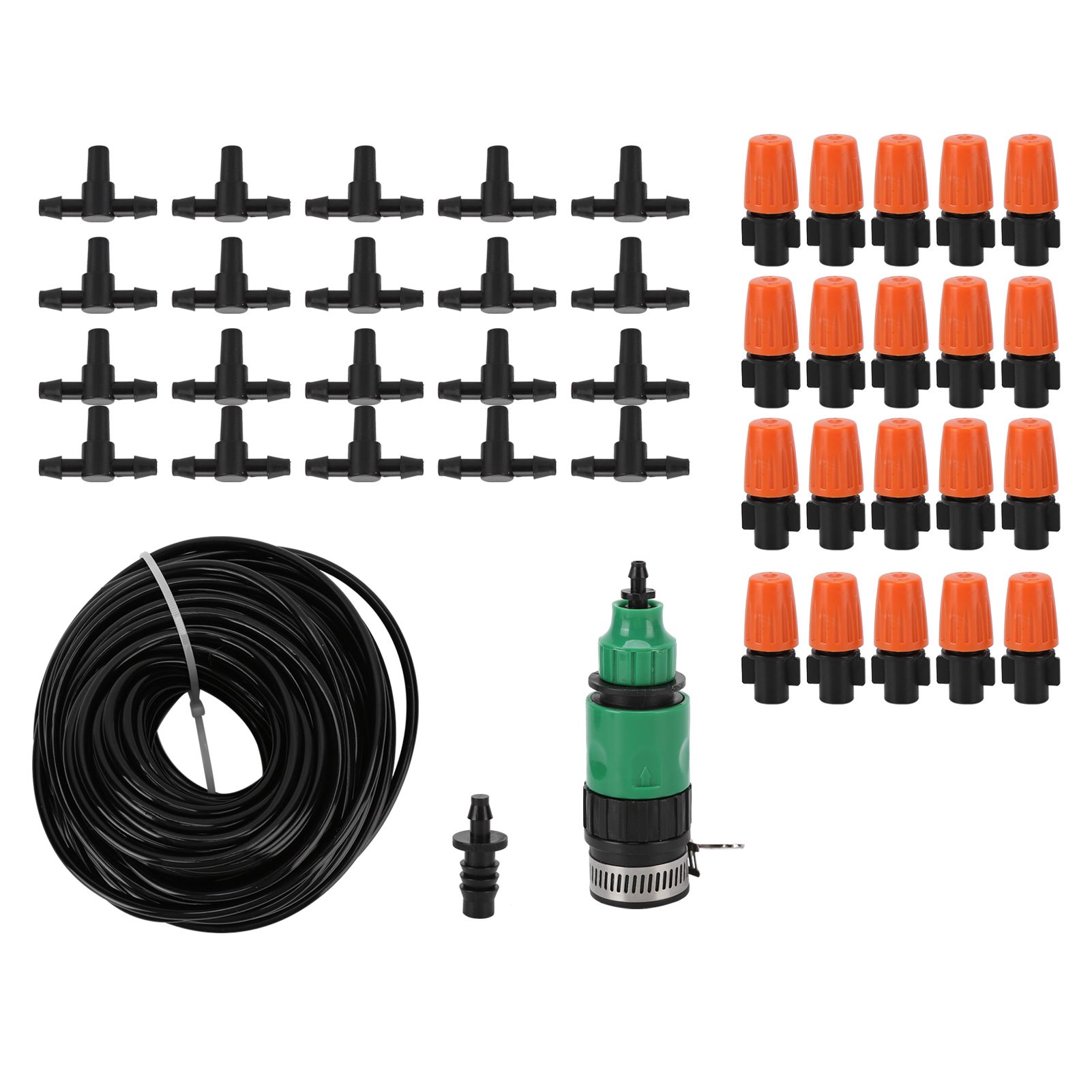 Mist Irrigation Kit Automatic Atomizing Watering Sprayer Nozzle Hose for Garden Lawn Greenhouse - Image 1