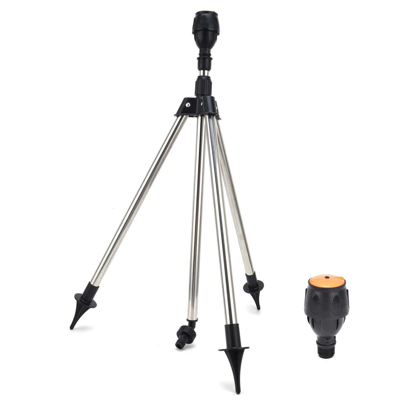 Automatic Rotating Sprinkler with Tripod 360-Degree Watering Nozzle for Garden Agricultural Irrigation - Image 1
