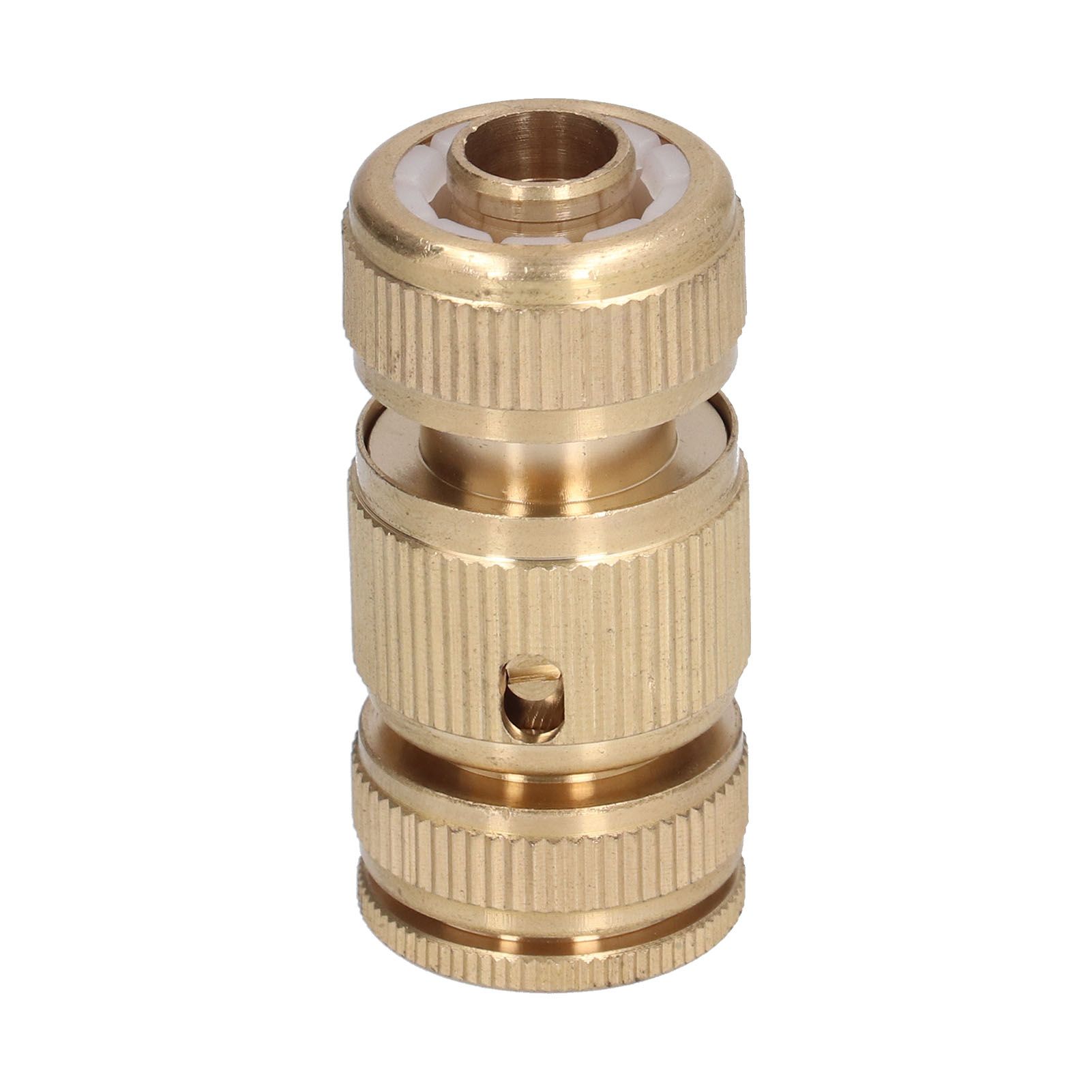 Garden Hose Quick Connect 1/2 Inch Brass Material Removable Wide Range of Applications Durable Hose Connectors - Image 1