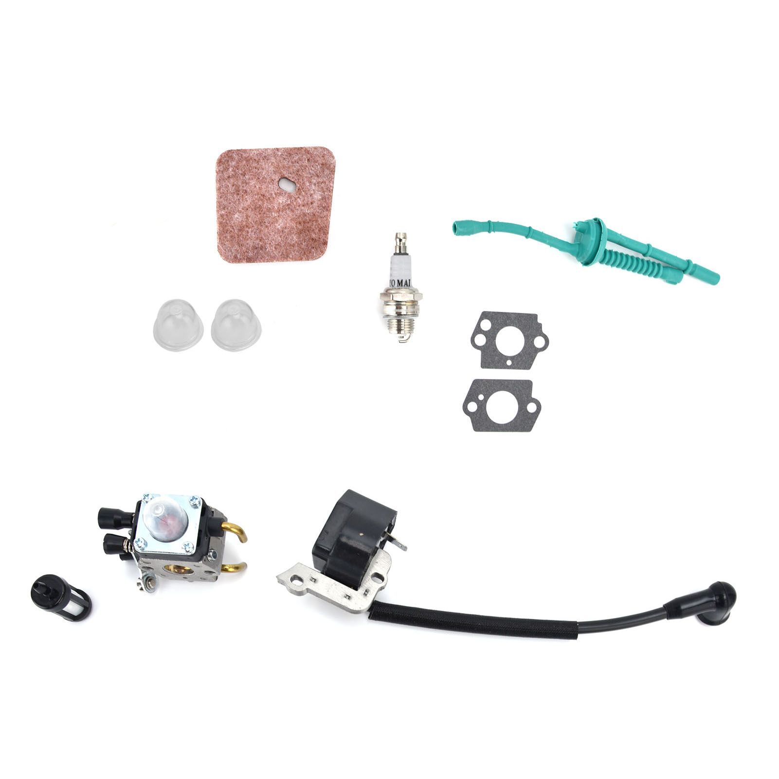 Carburetor Ignition Coil Kit for Stihl FS55 FS38 FS55R KM55 FS45 FS46 Trimmer Parts - Image 1