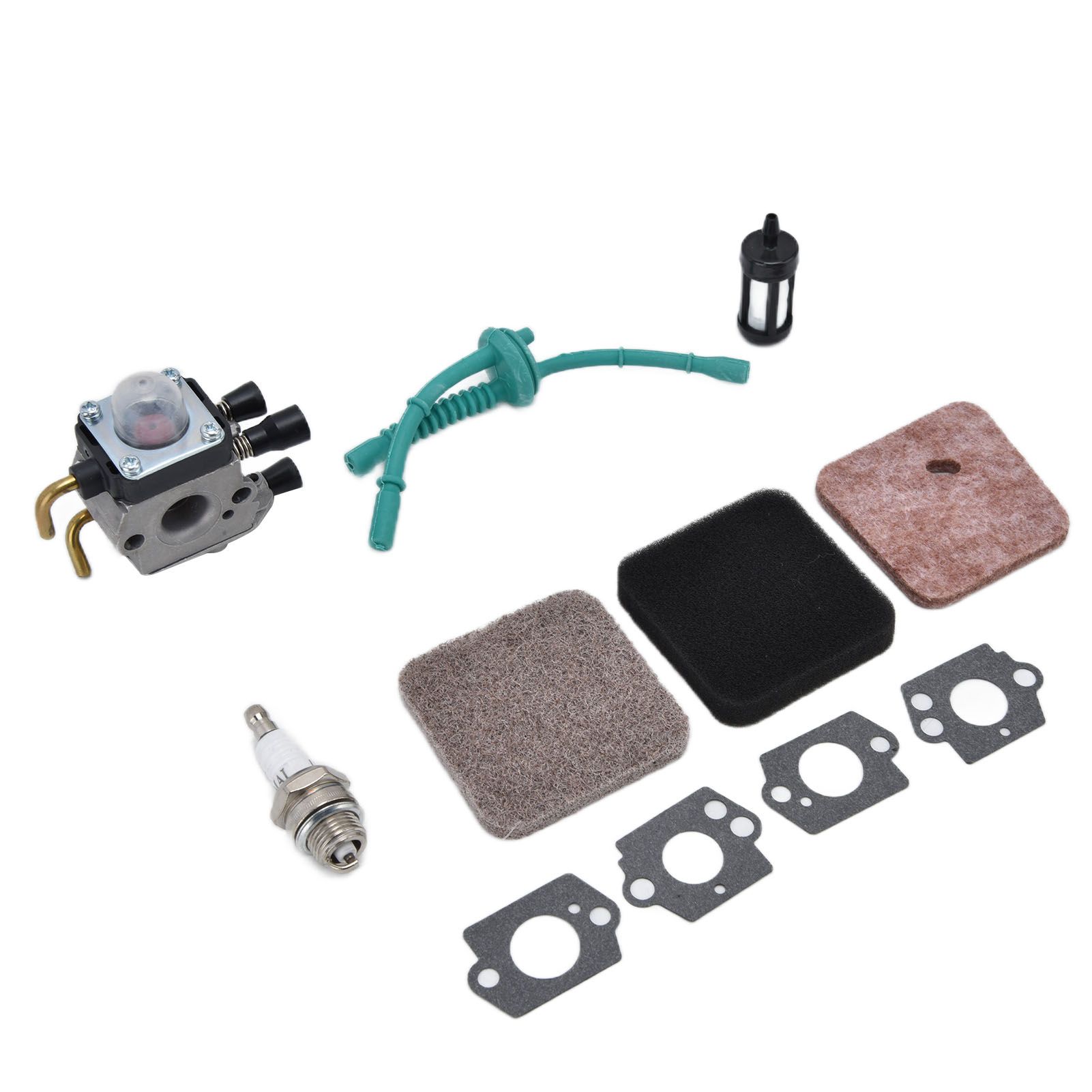 Carburetor Air Filter Fuel Filter Sparking Plug Fuel Pipe Kit for STIHL FS38 FS45 FS46 FS55 KM55 FS85 - Image 2