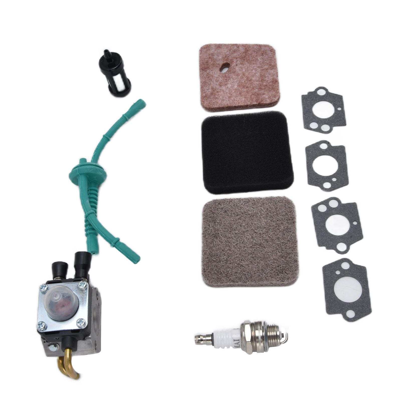 Carburetor Air Filter Fuel Filter Sparking Plug Fuel Pipe Kit for STIHL FS38 FS45 FS46 FS55 KM55 FS85 - Image 4