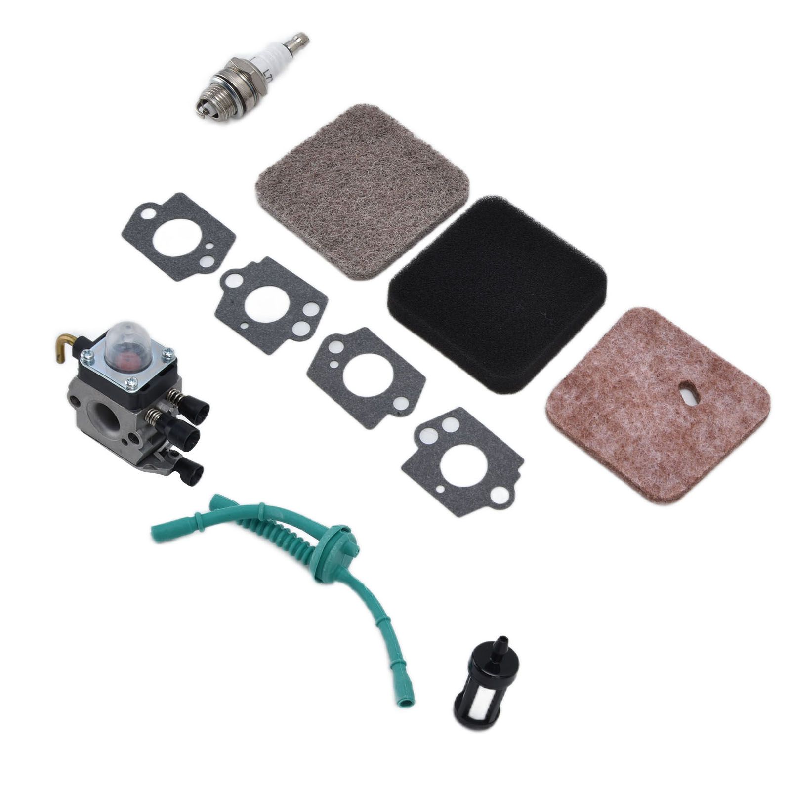 Carburetor Air Filter Fuel Filter Sparking Plug Fuel Pipe Kit for STIHL FS38 FS45 FS46 FS55 KM55 FS85 - Image 7