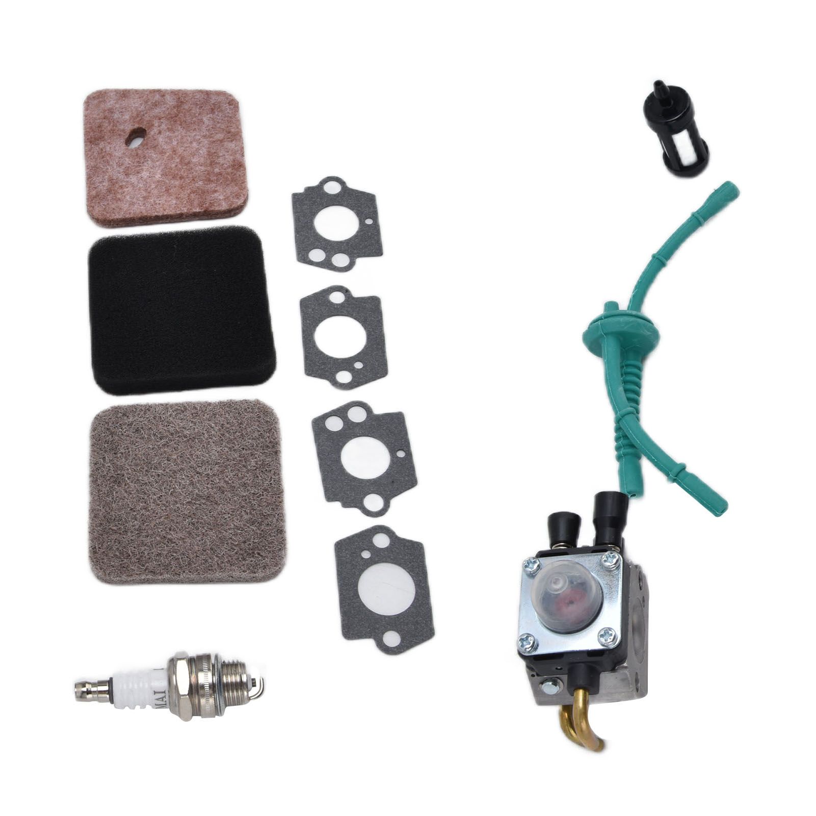 Carburetor Air Filter Fuel Filter Sparking Plug Fuel Pipe Kit for STIHL FS38 FS45 FS46 FS55 KM55 FS85 - Image 8