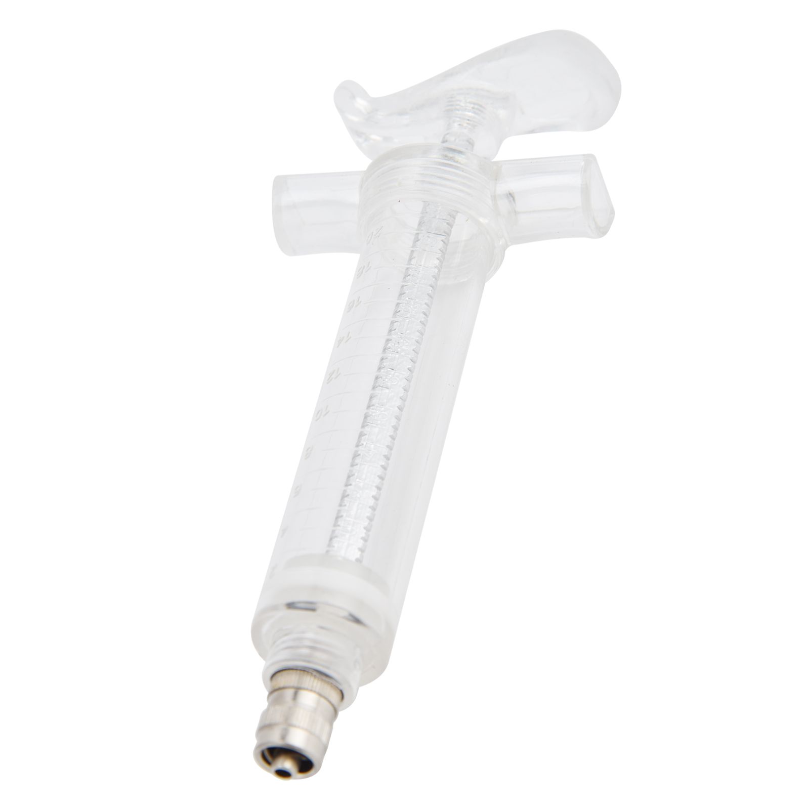 Veterinary Use Syringe Plastic Steel Adjustable Manual Feeding Injector for Livestock Farm20ml 14.5cm / 5.7in - Image 3