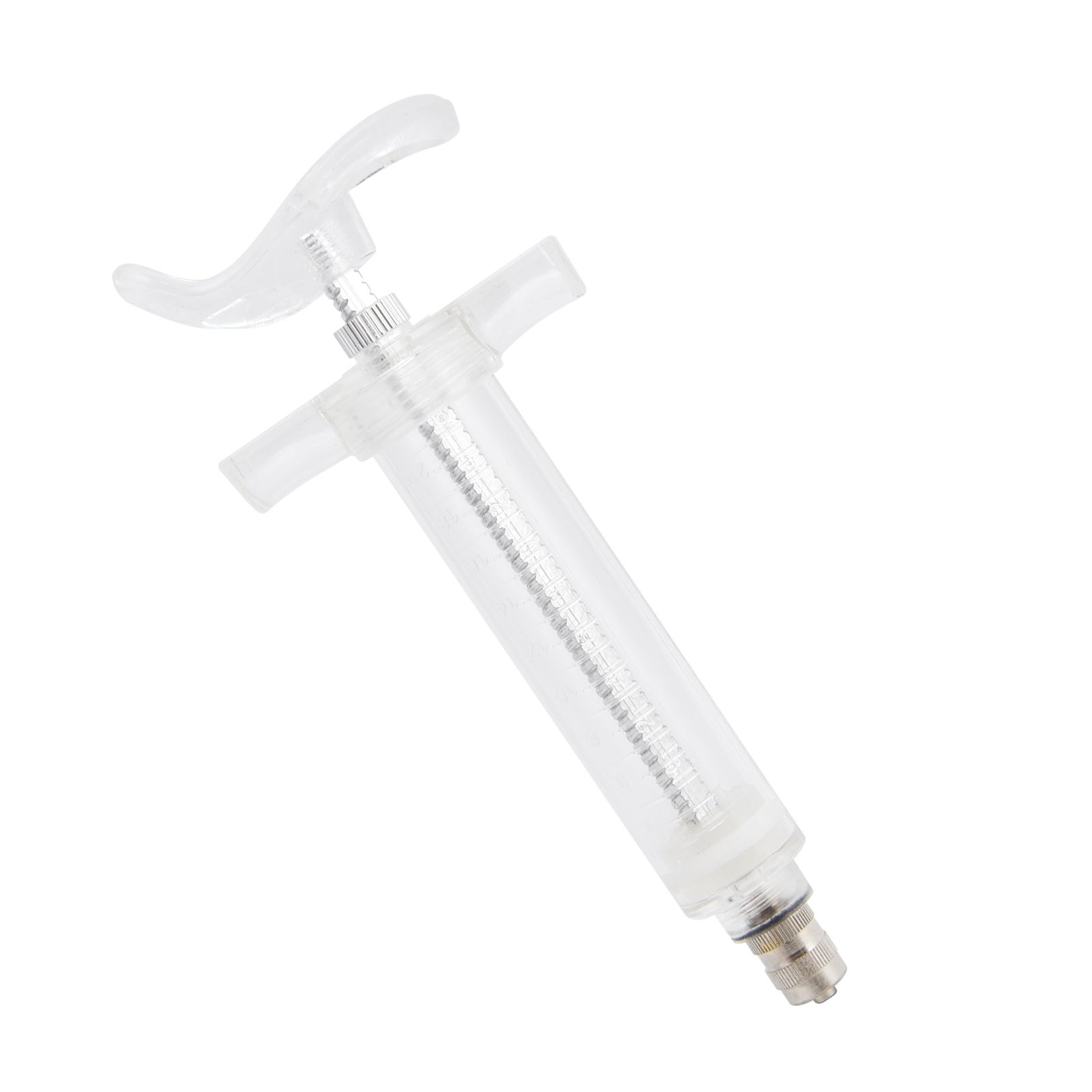 Veterinary Use Syringe Plastic Steel Adjustable Manual Feeding Injector for Livestock Farm20ml 14.5cm / 5.7in - Image 5