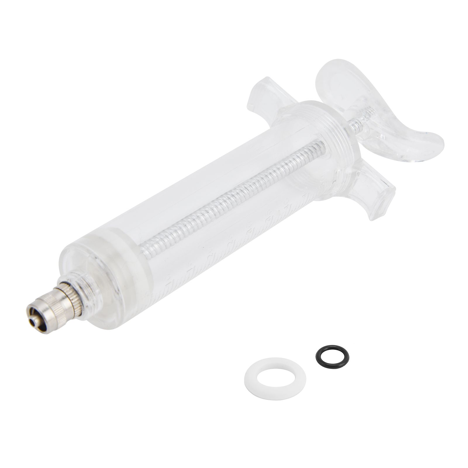 Veterinary Use Syringe Plastic Steel Adjustable Manual Feeding Injector for Livestock Farm50ml 16.5cm / 6.5in - Image 2