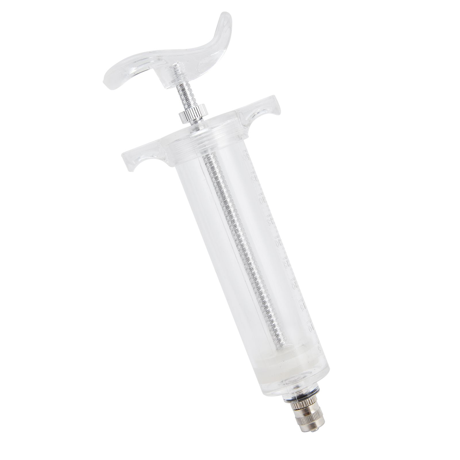 Veterinary Use Syringe Plastic Steel Adjustable Manual Feeding Injector for Livestock Farm50ml 16.5cm / 6.5in - Image 4