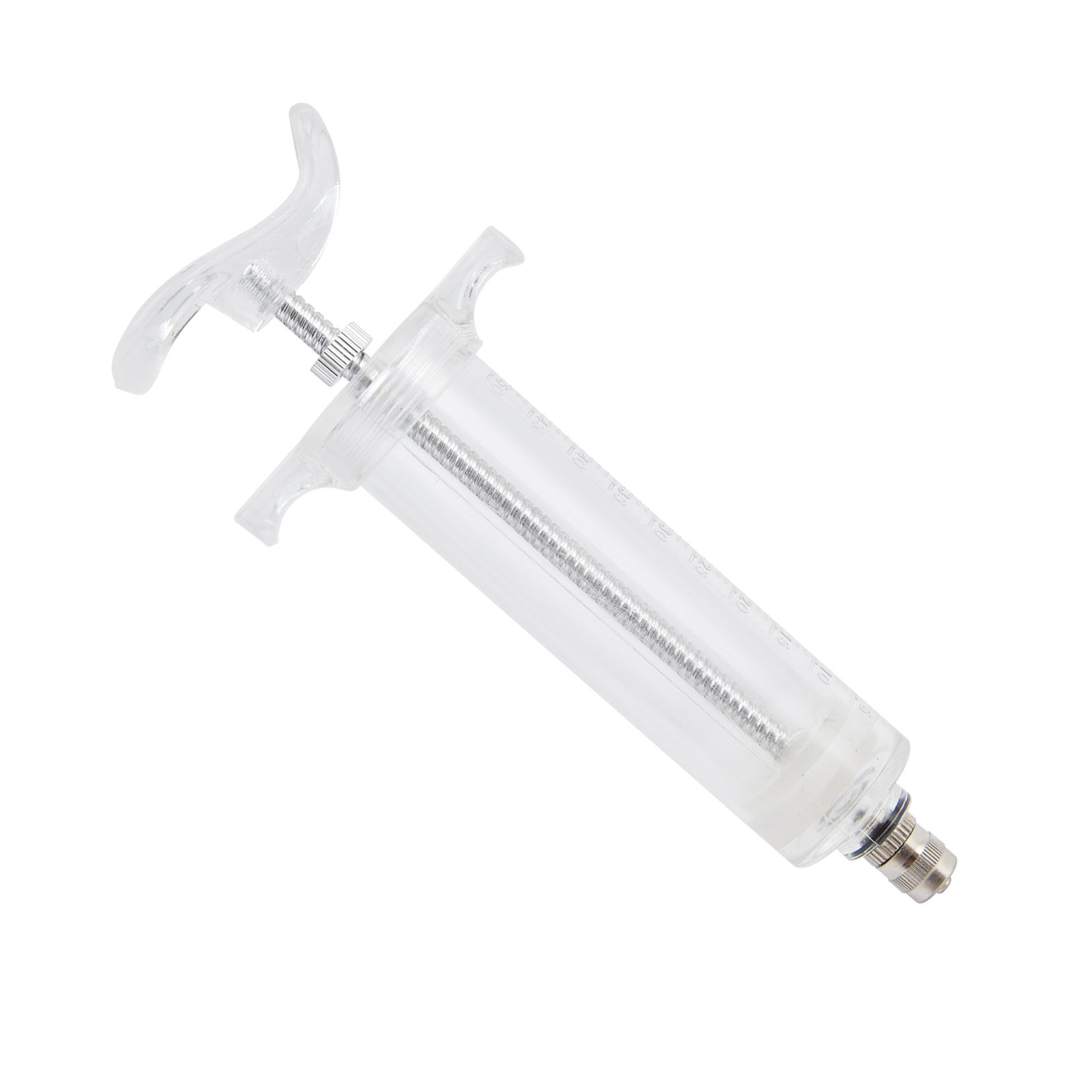 Veterinary Use Syringe Plastic Steel Adjustable Manual Feeding Injector for Livestock Farm50ml 16.5cm / 6.5in - Image 5