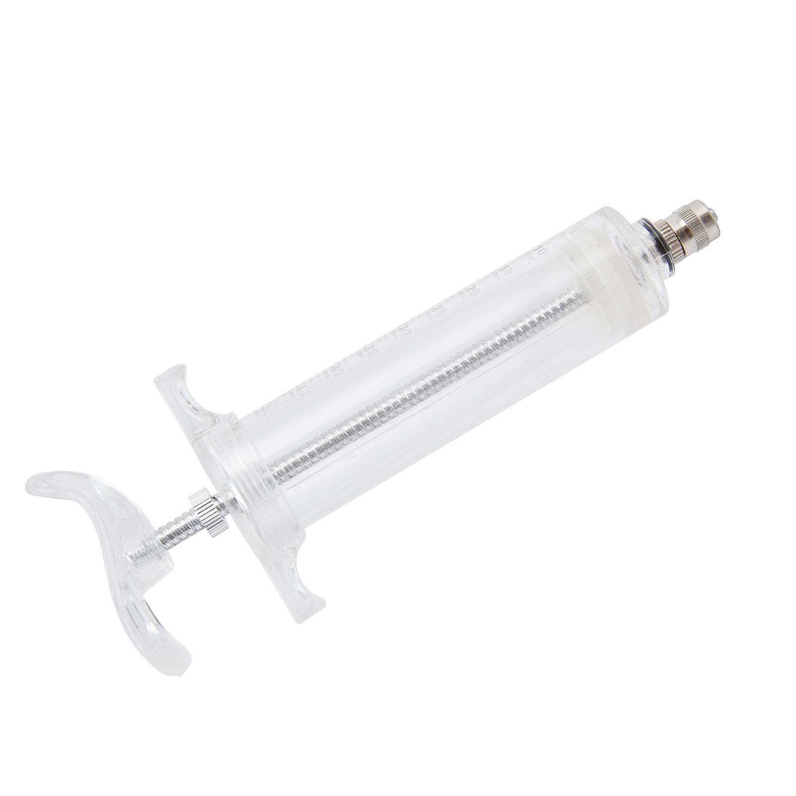 Veterinary Use Syringe Plastic Steel Adjustable Manual Feeding Injector for Livestock Farm50ml 16.5cm / 6.5in - Image 7