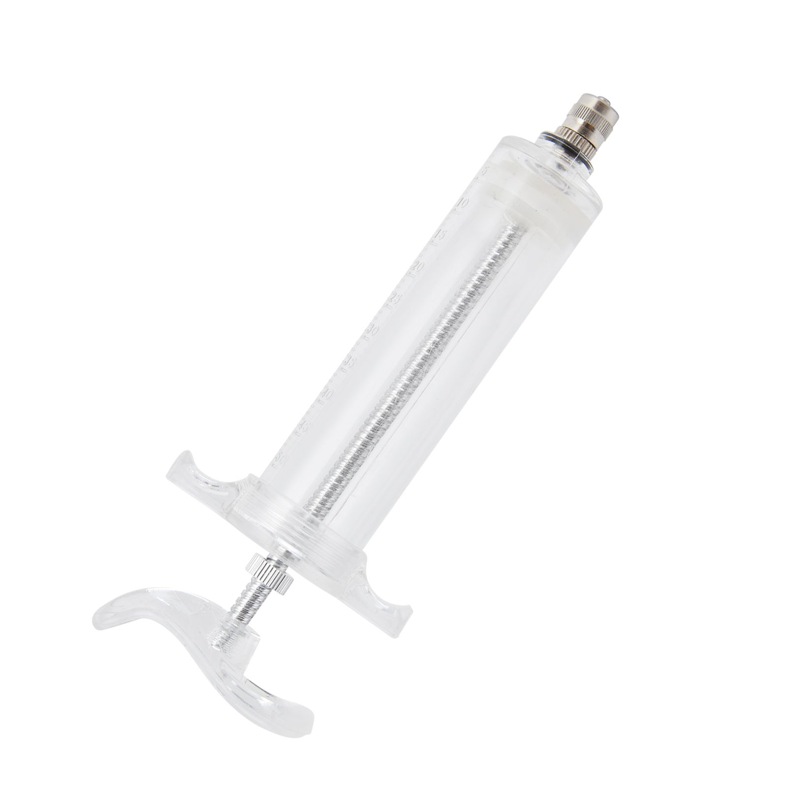 Veterinary Use Syringe Plastic Steel Adjustable Manual Feeding Injector for Livestock Farm50ml 16.5cm / 6.5in - Image 8