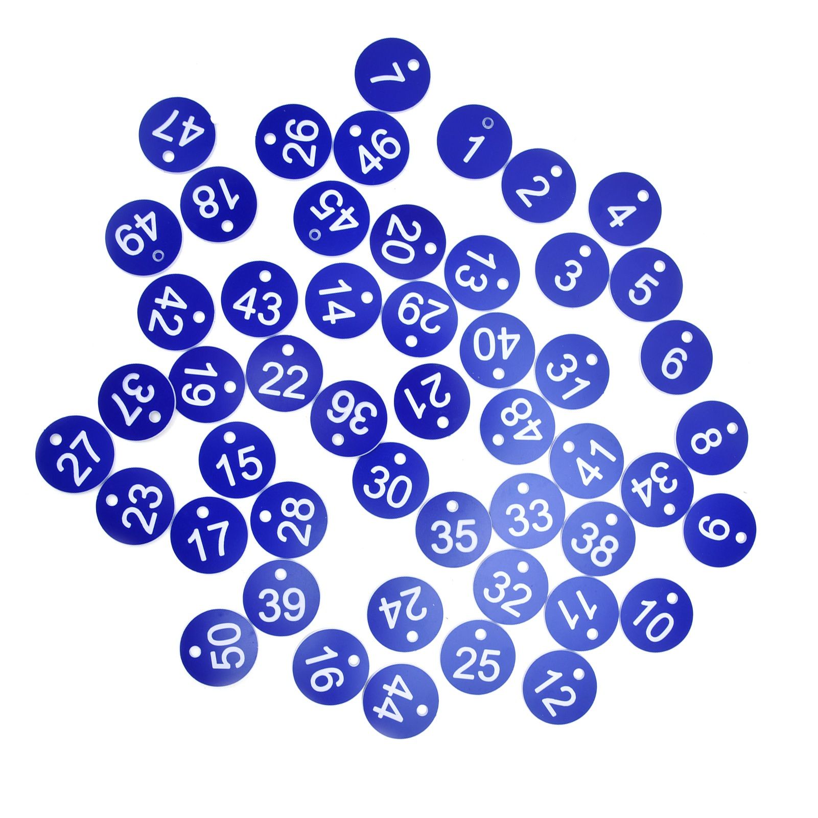 50PCS Numbered Label Numbered Tag for Farm Livestock Beekeeping Husbandry Breeding Supplies1-50 Blue - Image 3