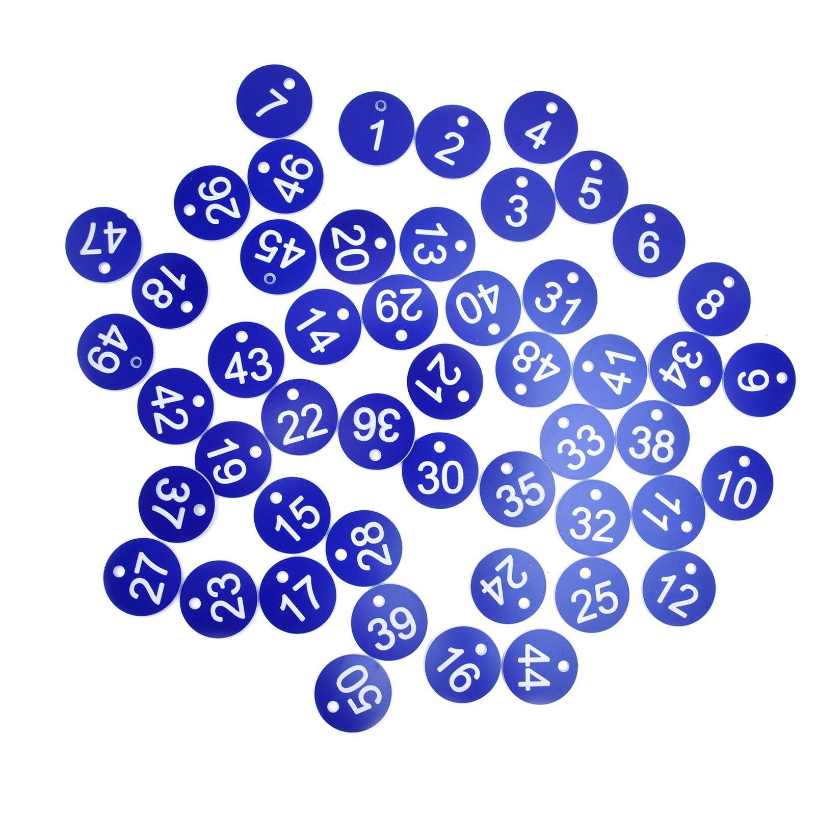 50PCS Numbered Label Numbered Tag for Farm Livestock Beekeeping Husbandry Breeding Supplies1-50 Blue - Image 4