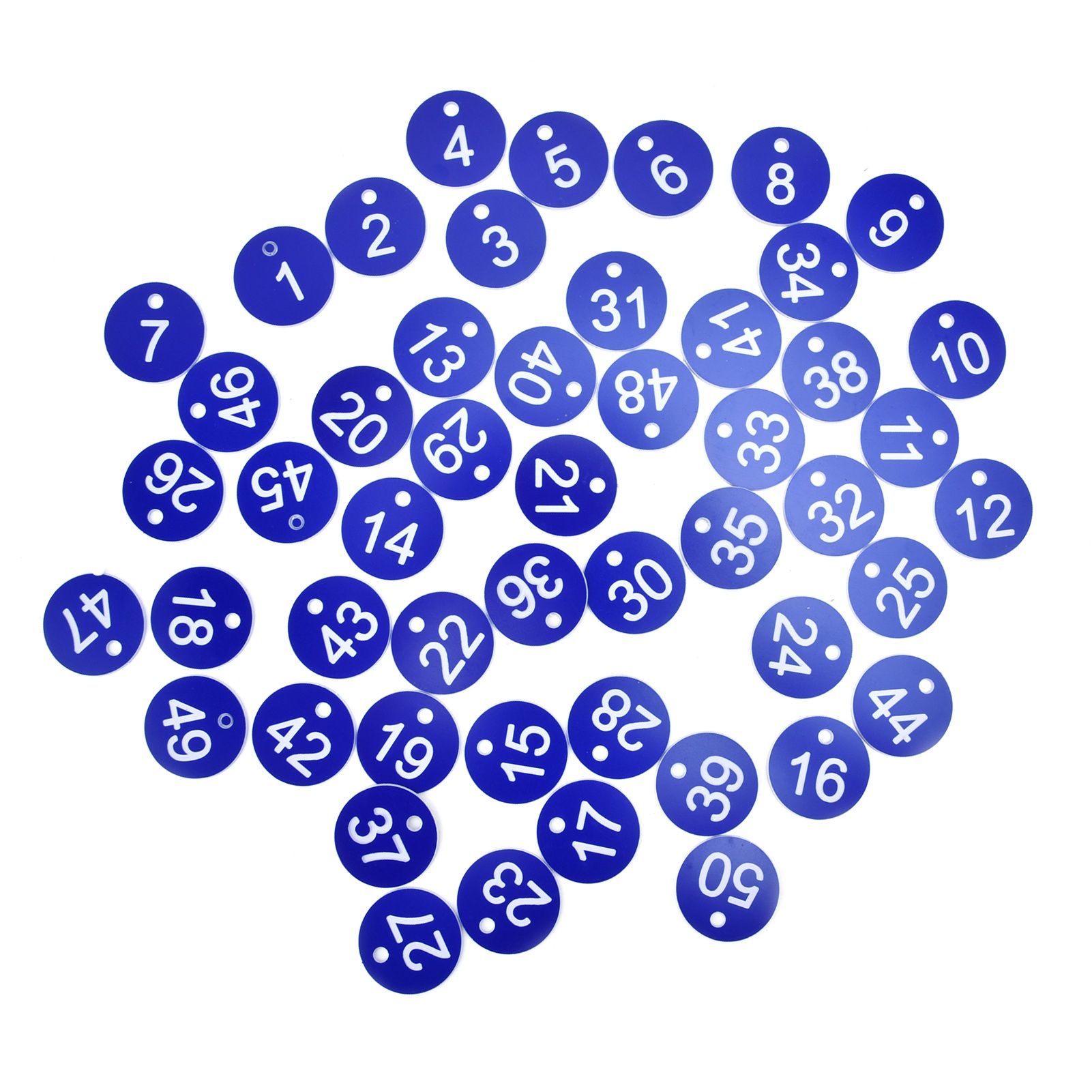 50PCS Numbered Label Numbered Tag for Farm Livestock Beekeeping Husbandry Breeding Supplies1-50 Blue - Image 5