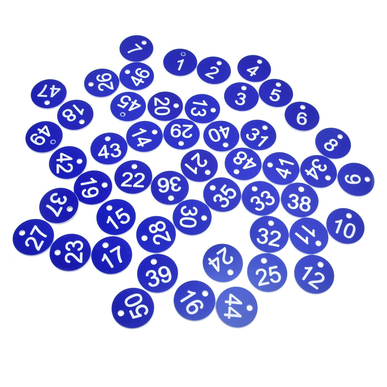50PCS Numbered Label Numbered Tag for Farm Livestock Beekeeping Husbandry Breeding Supplies1-50 Blue - Image 7