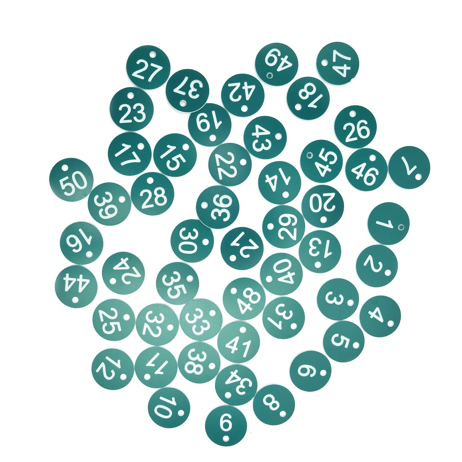 50PCS Numbered Label Numbered Tag for Farm Livestock Beekeeping Husbandry Breeding Supplies1-50 Green - Image 1