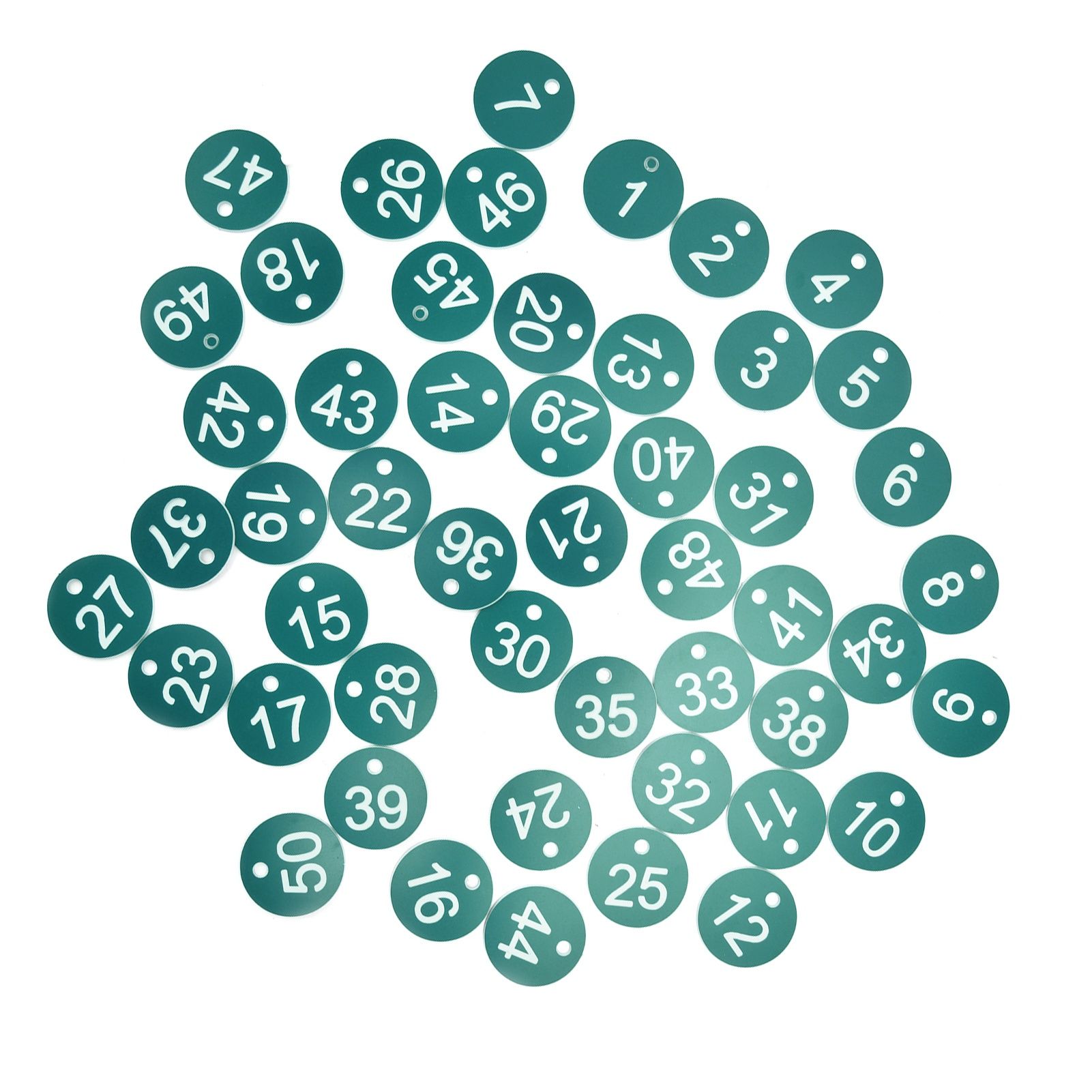 50PCS Numbered Label Numbered Tag for Farm Livestock Beekeeping Husbandry Breeding Supplies1-50 Green - Image 2