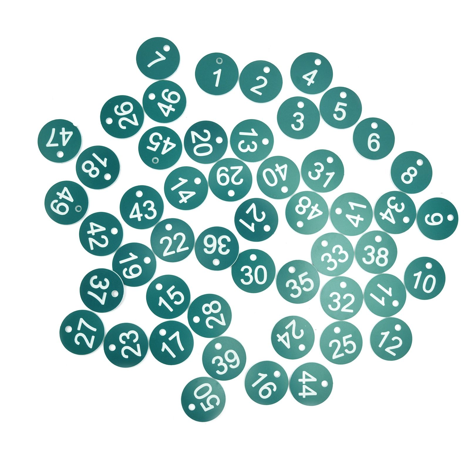 50PCS Numbered Label Numbered Tag for Farm Livestock Beekeeping Husbandry Breeding Supplies1-50 Green - Image 3