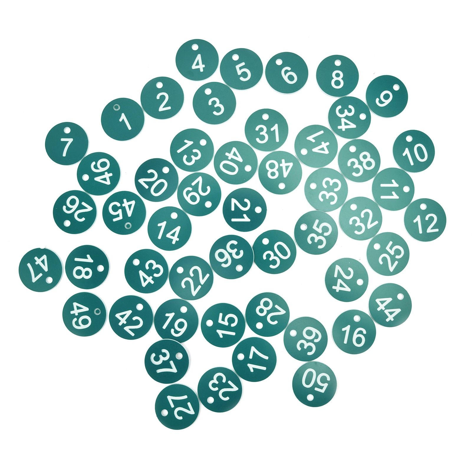50PCS Numbered Label Numbered Tag for Farm Livestock Beekeeping Husbandry Breeding Supplies1-50 Green - Image 4