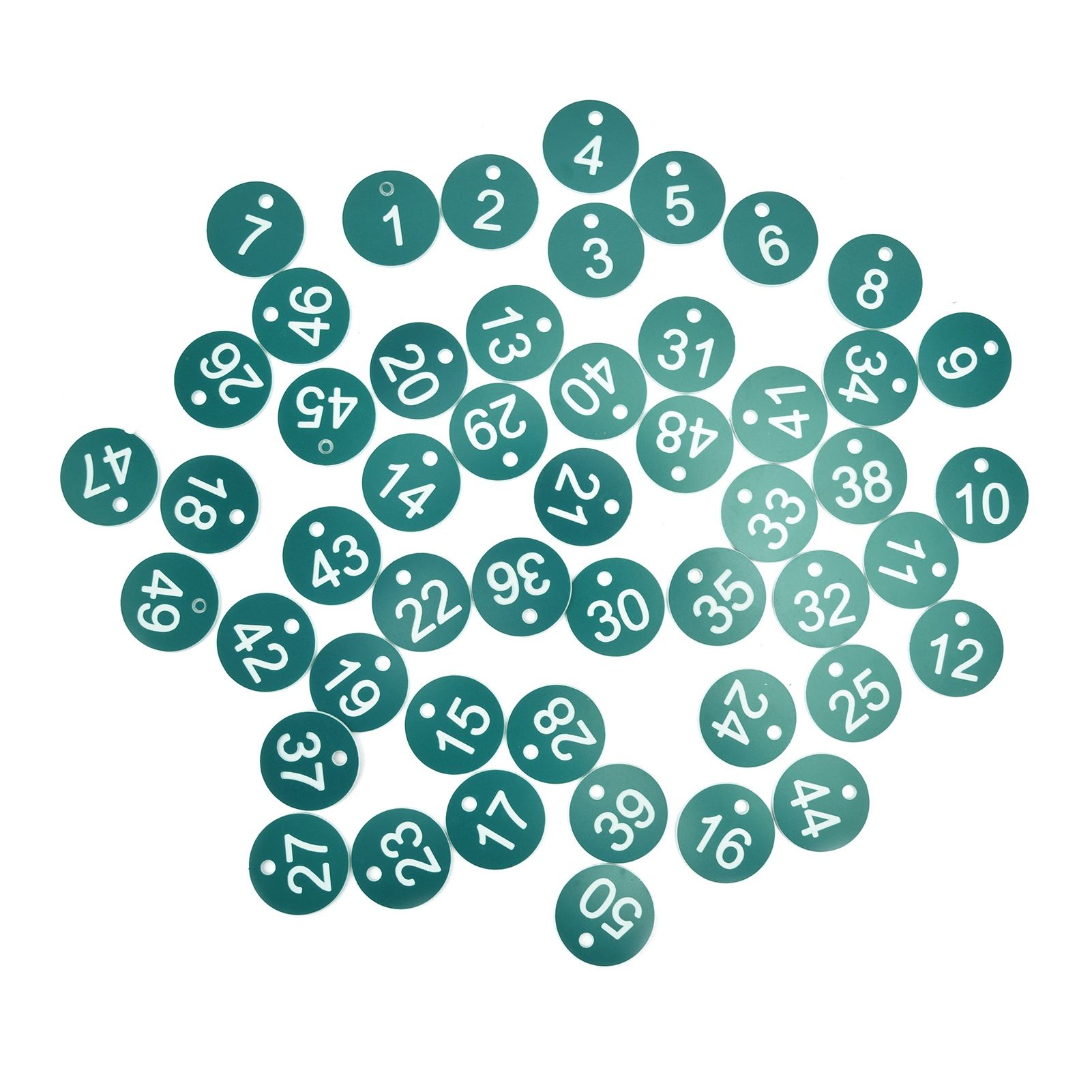 50PCS Numbered Label Numbered Tag for Farm Livestock Beekeeping Husbandry Breeding Supplies1-50 Green - Image 5