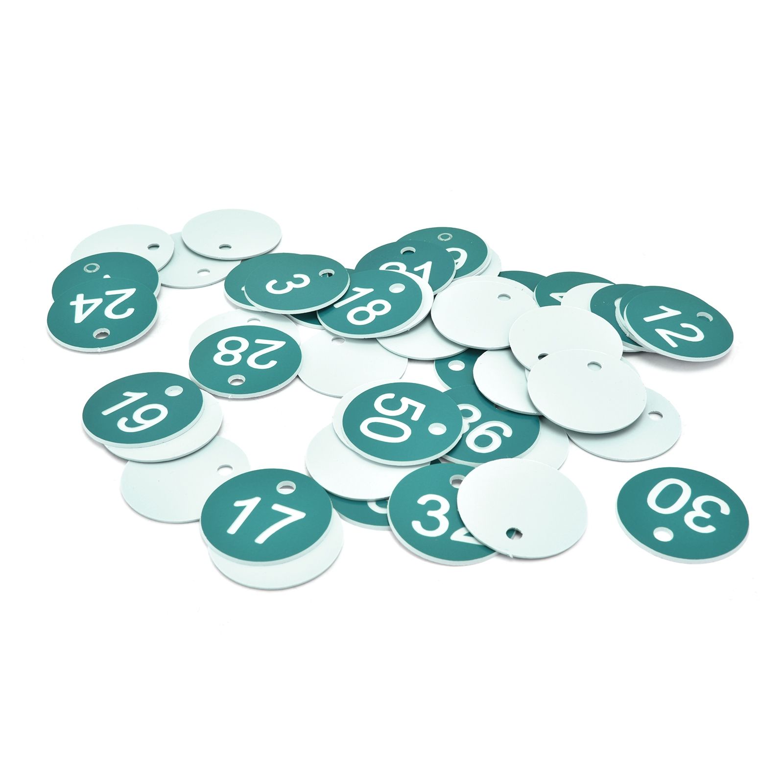 50PCS Numbered Label Numbered Tag for Farm Livestock Beekeeping Husbandry Breeding Supplies1-50 Green - Image 8