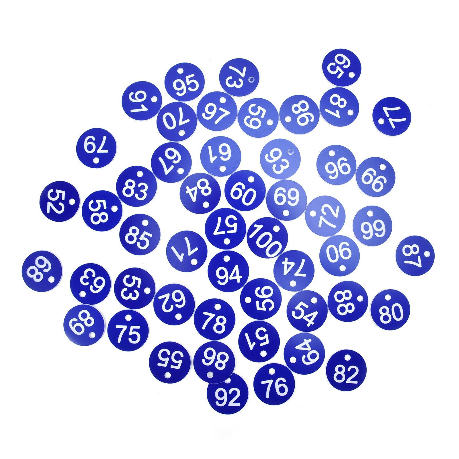 50PCS Numbered Label Numbered Tag for Farm Livestock Beekeeping Husbandry Breeding Supplies51-100 Blue - Image 4
