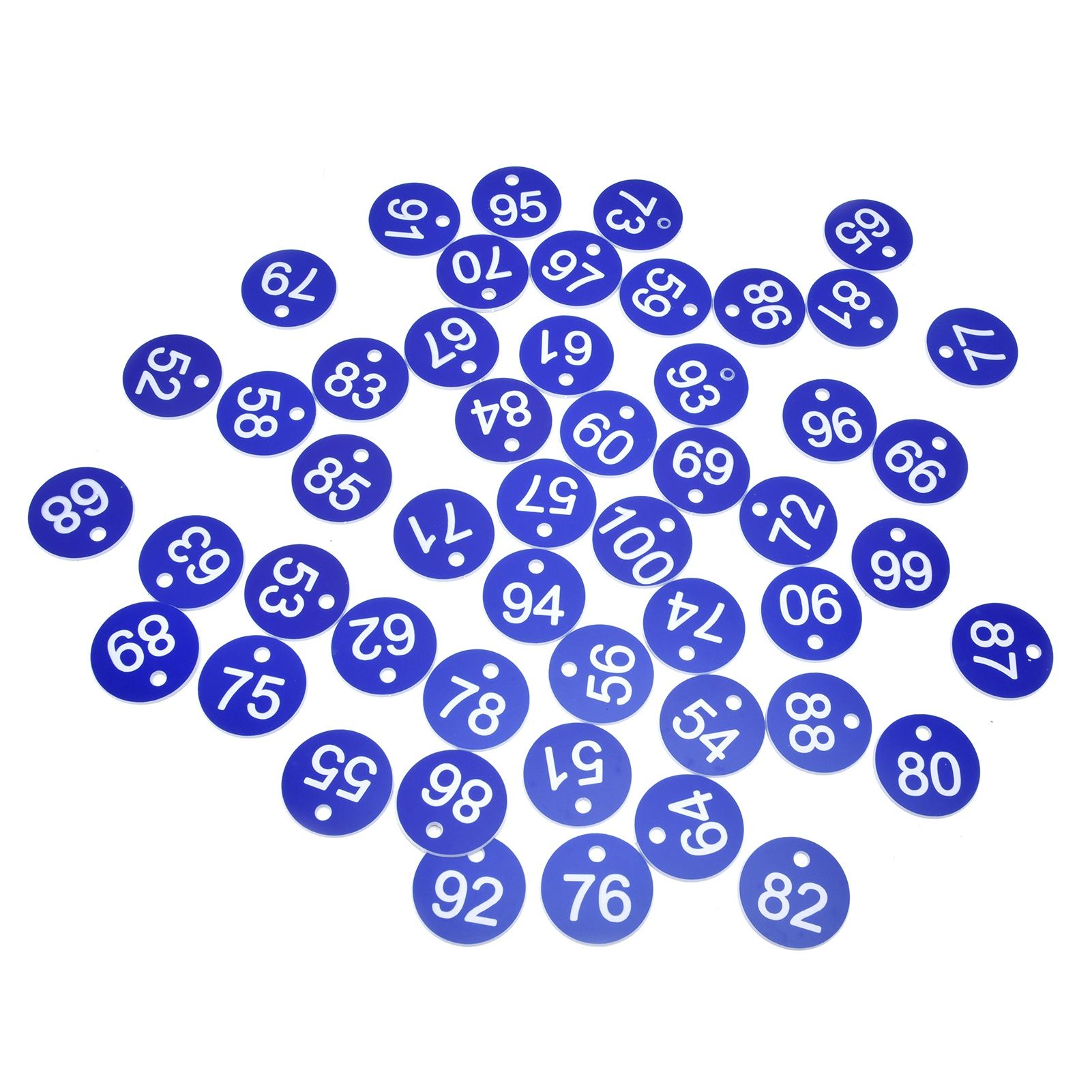 50PCS Numbered Label Numbered Tag for Farm Livestock Beekeeping Husbandry Breeding Supplies51-100 Blue - Image 7