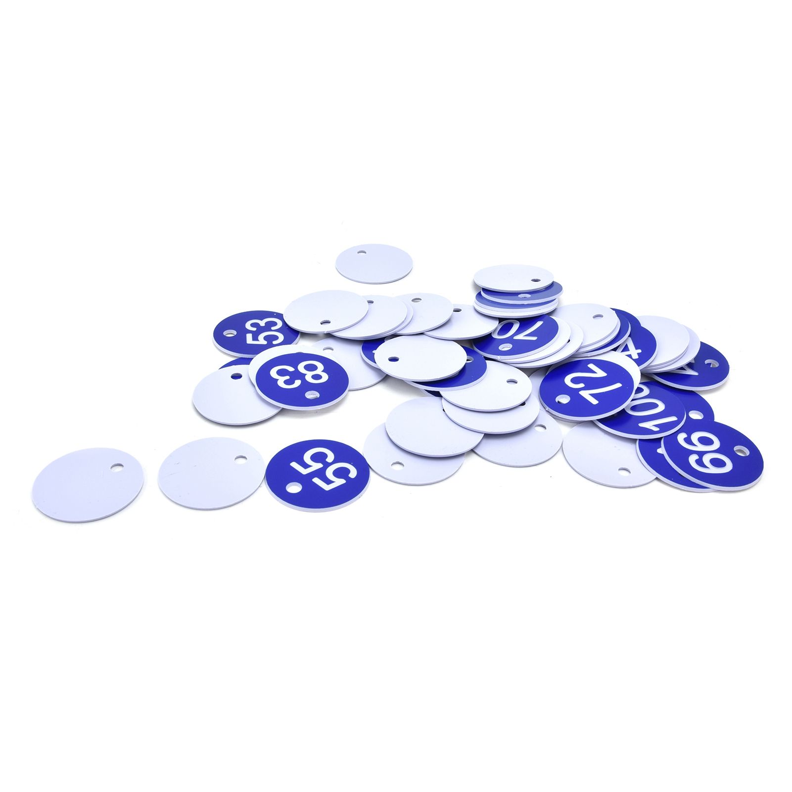 50PCS Numbered Label Numbered Tag for Farm Livestock Beekeeping Husbandry Breeding Supplies51-100 Blue - Image 8